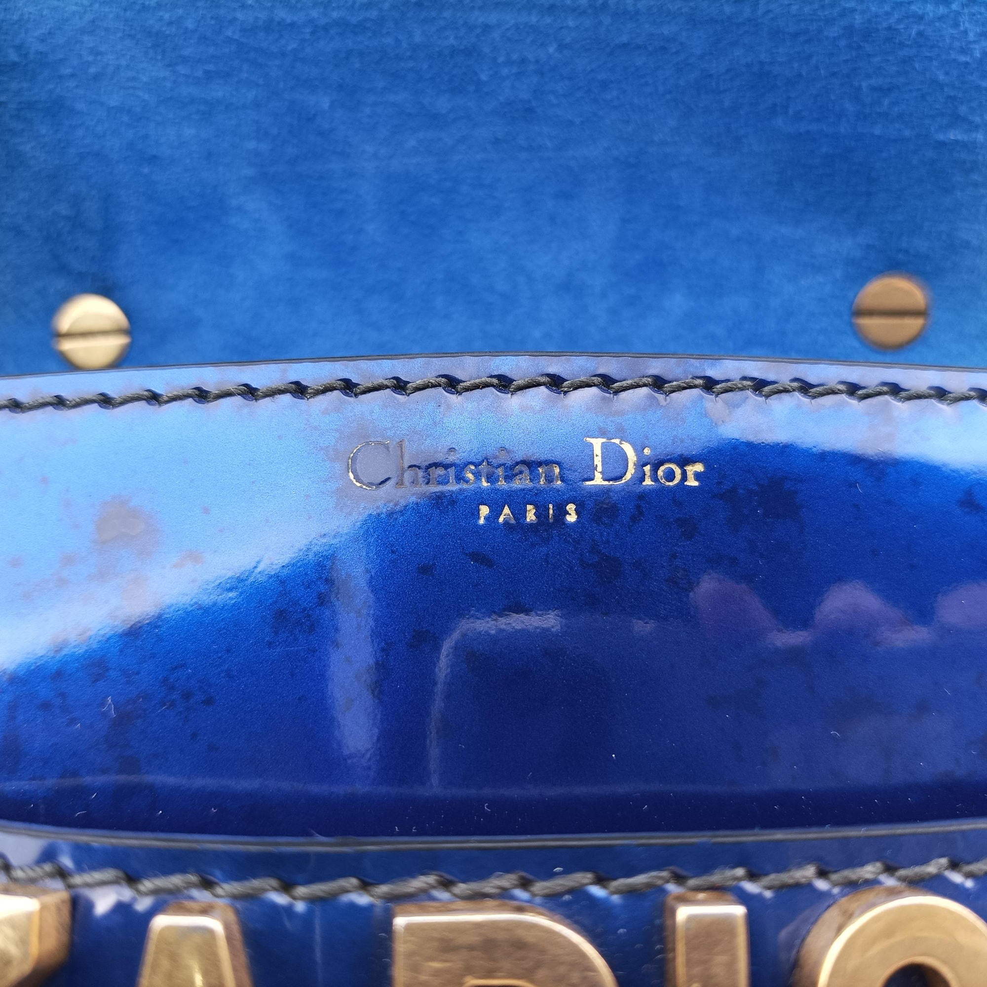 Vintage Christian Dior J'adior Blue Patent  shoulderbag | stylenewstar