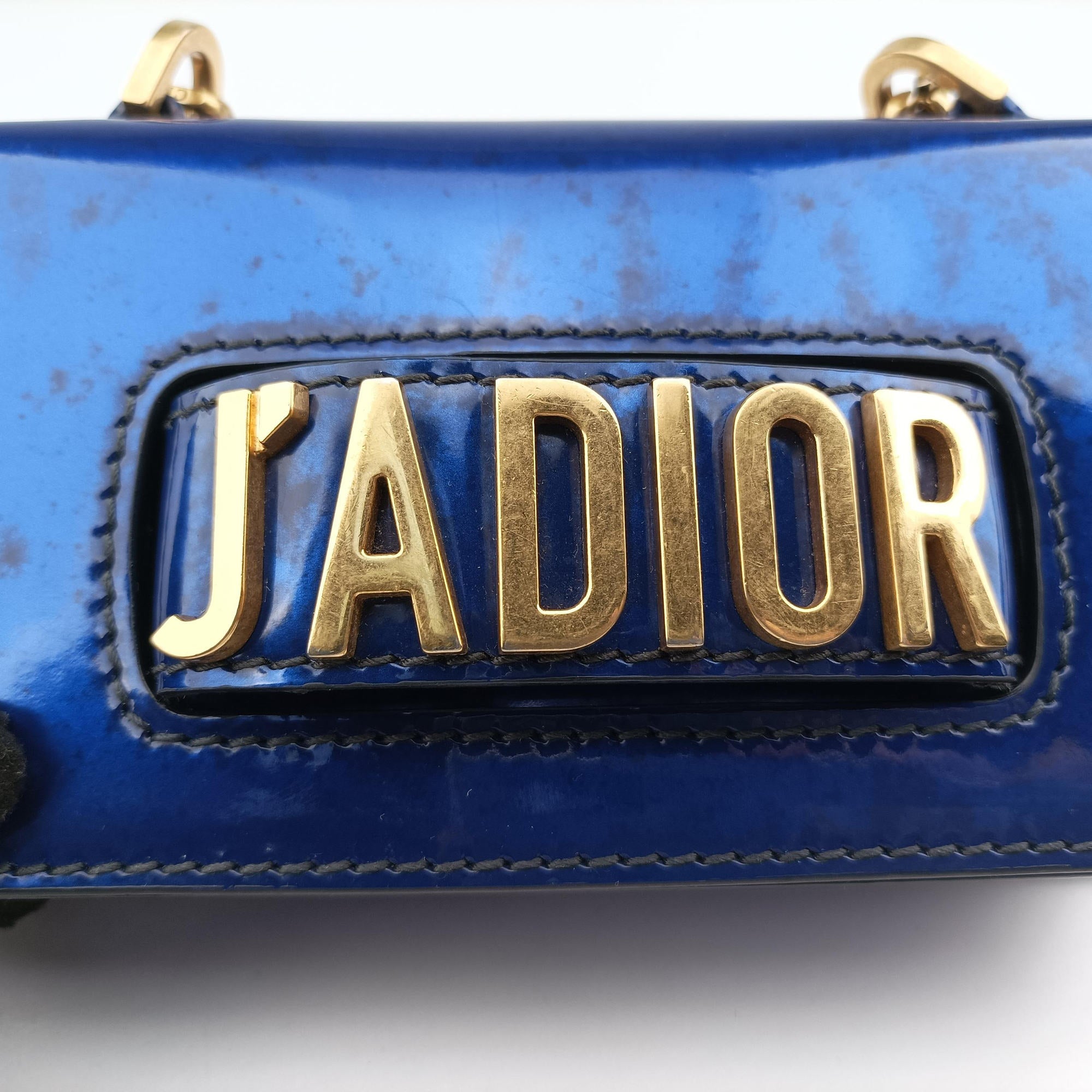 Vintage Christian Dior J'adior Blue Patent  shoulderbag | stylenewstar