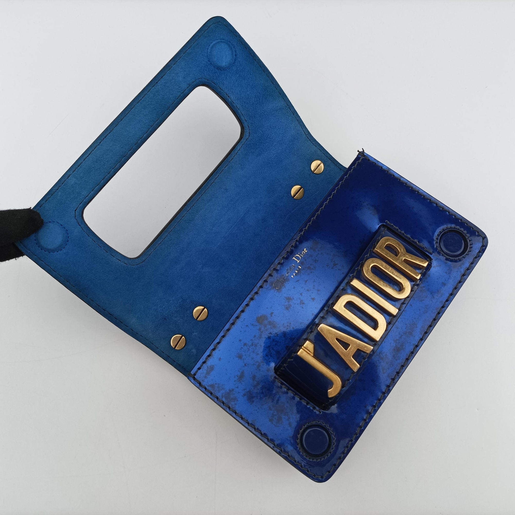 Vintage Christian Dior J'adior Blue Patent  shoulderbag | stylenewstar