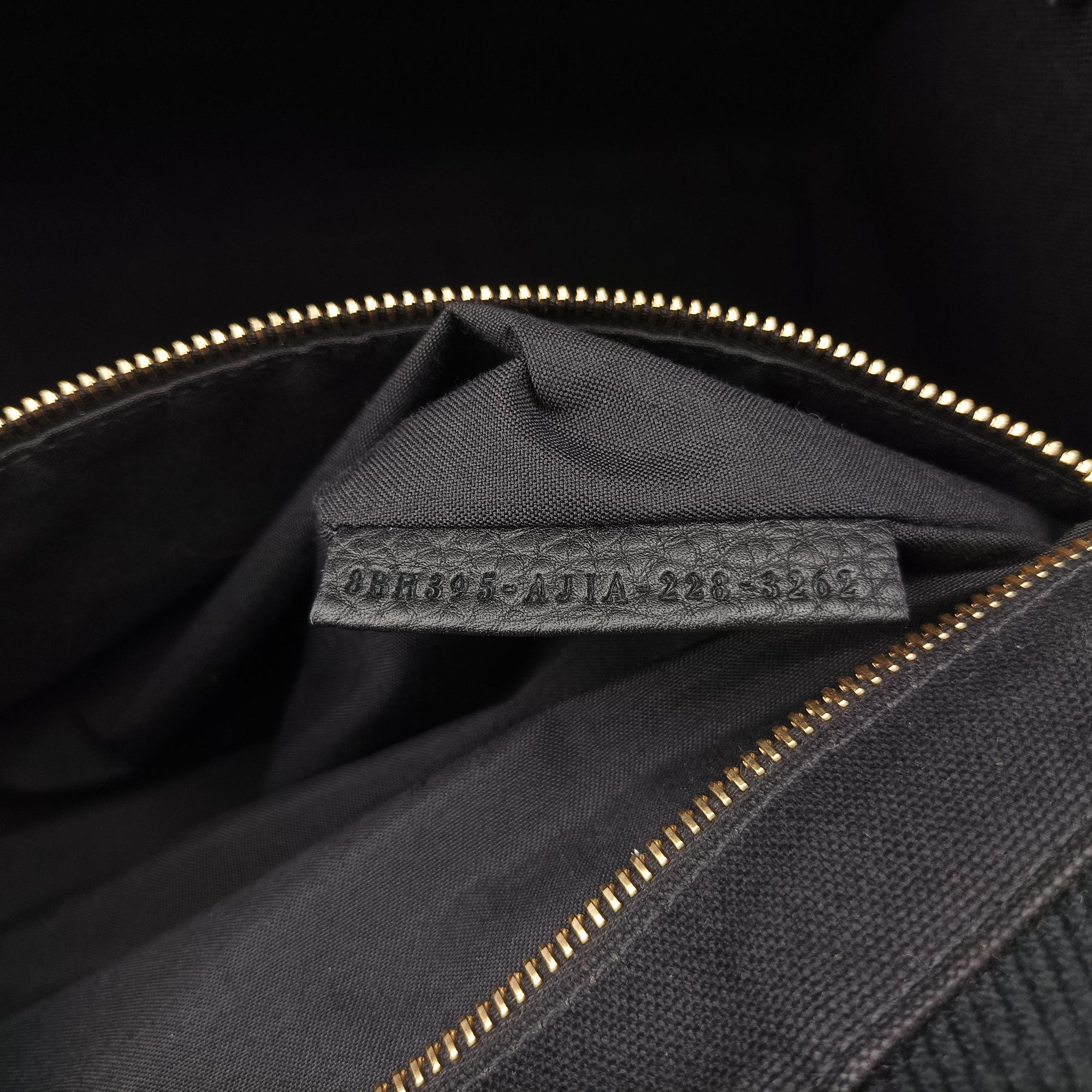 Secondhand Fendi Fendace La Medusa Black×yellow canvas 8BH395 handbag | stylenewstar