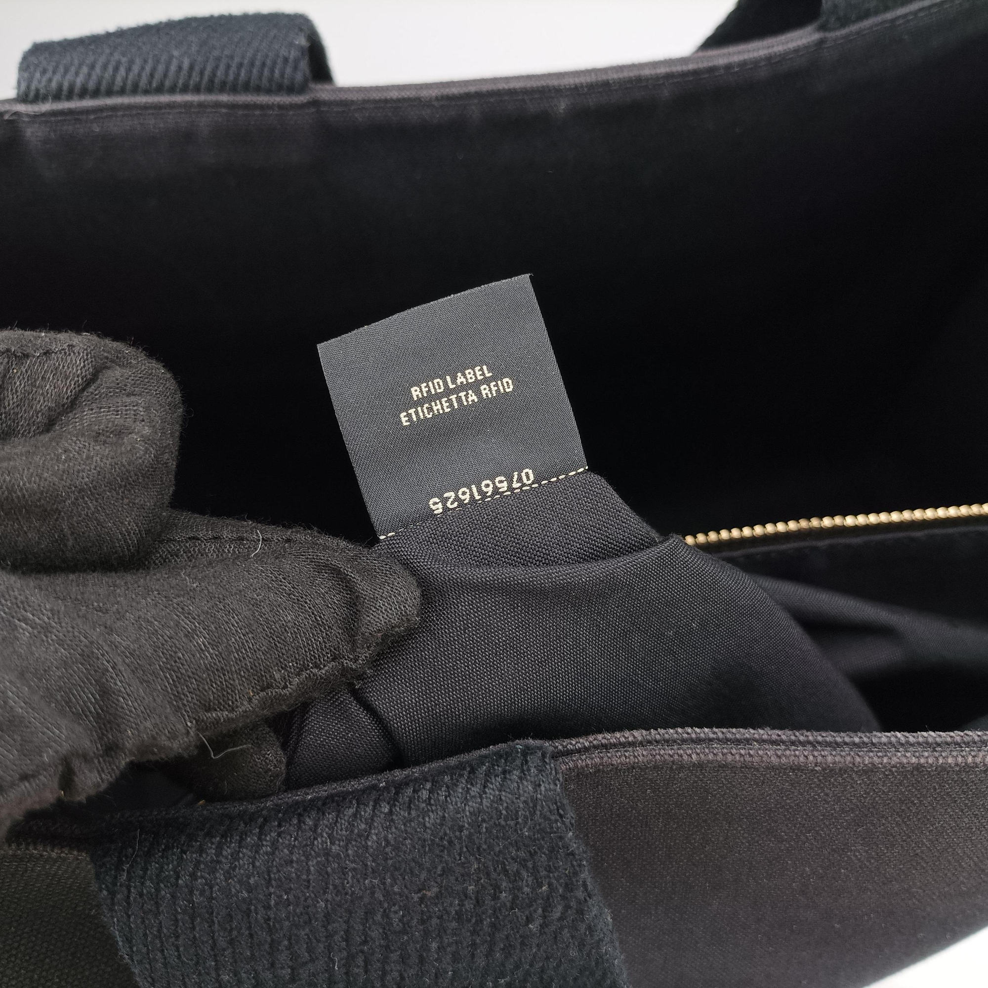 Secondhand Fendi Fendace La Medusa Black×yellow canvas 8BH395 handbag | stylenewstar