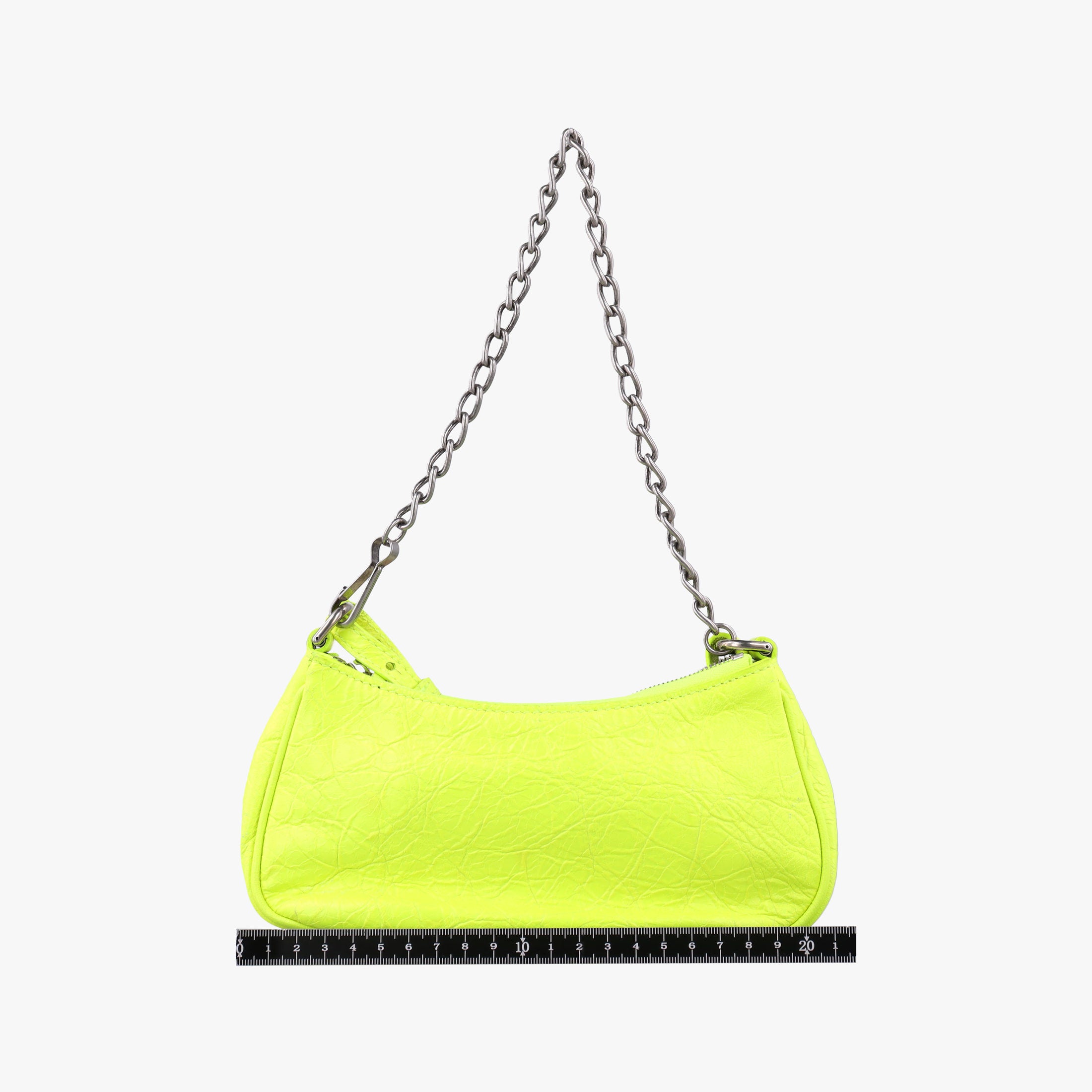 Pre-owned Balenciaga Le Cagole Green lambskin  shoulderbag | stylenewstar