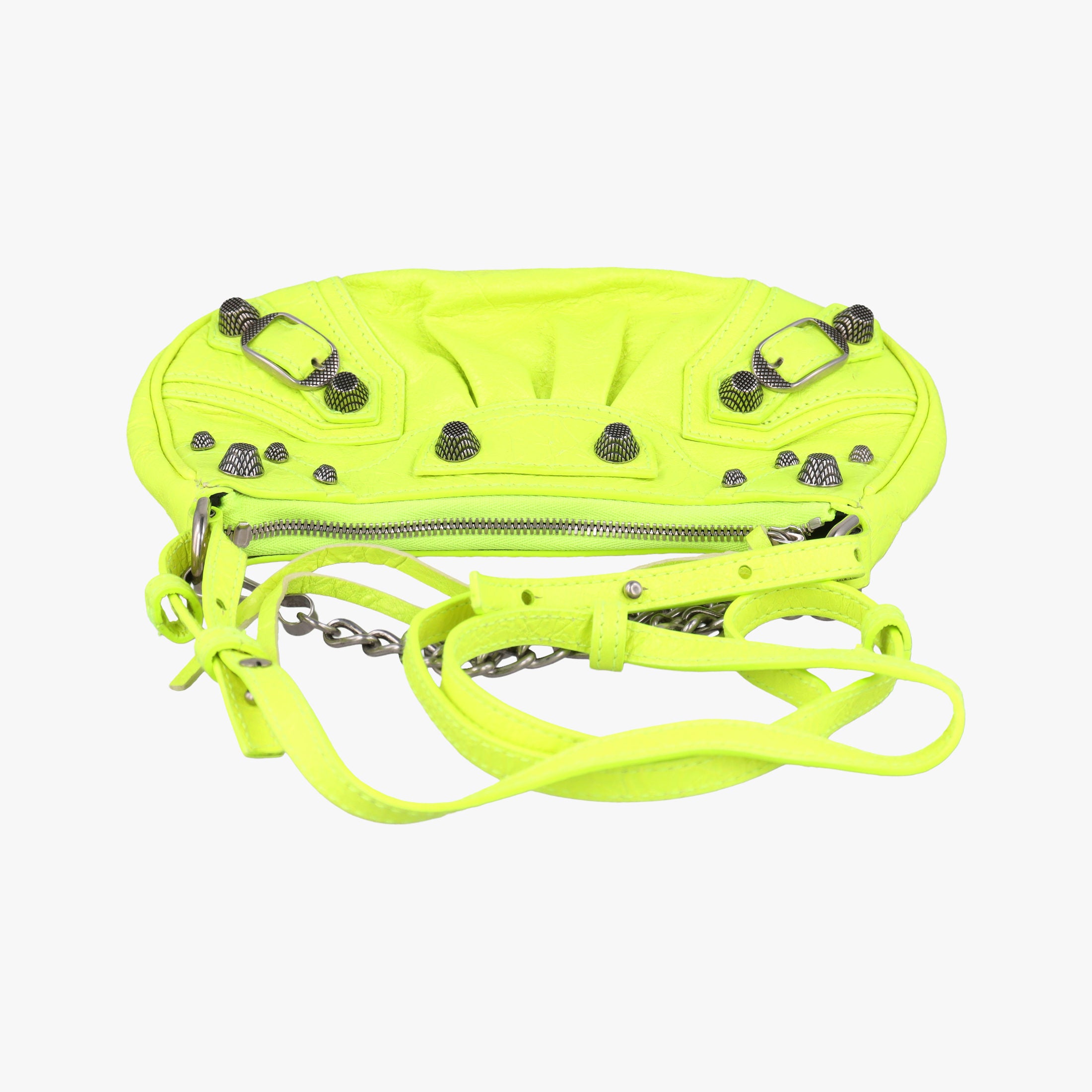 Pre-owned Balenciaga Le Cagole Green lambskin  shoulderbag | stylenewstar