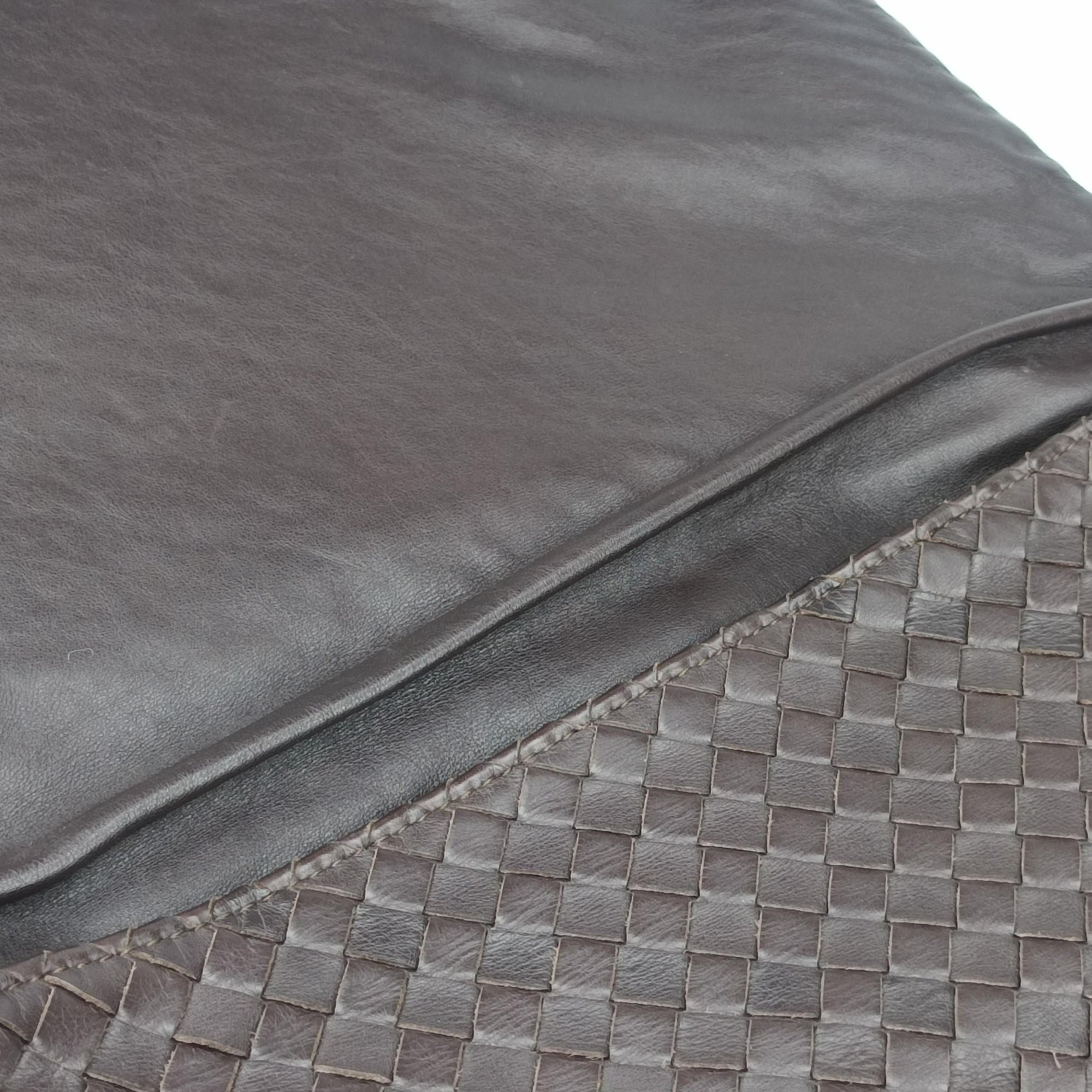 Pre-owned Bottega Veneta Intrecciato Brown lambskin  shoulderbag | stylenewstar