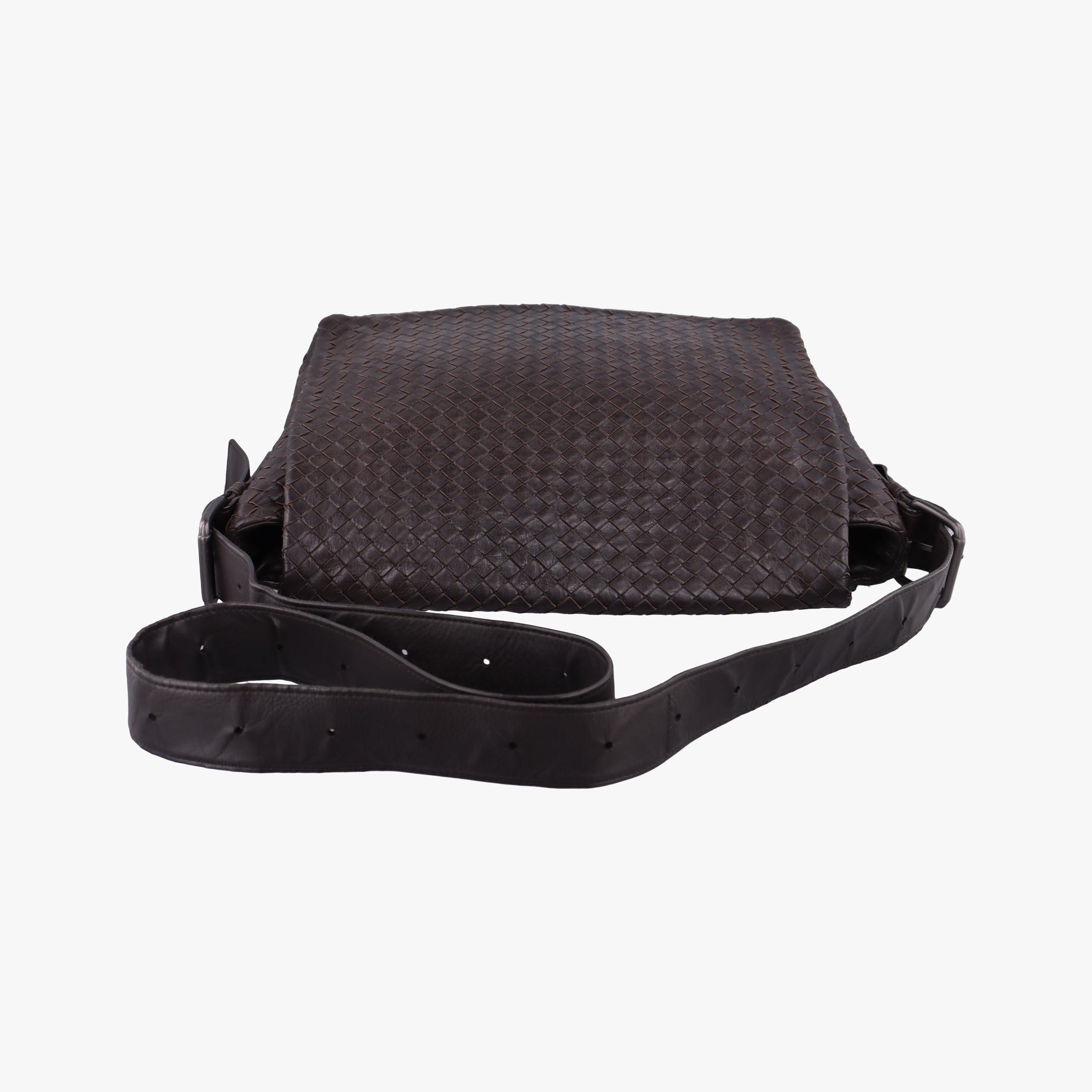 Pre-owned Bottega Veneta Intrecciato Brown lambskin  shoulderbag | stylenewstar