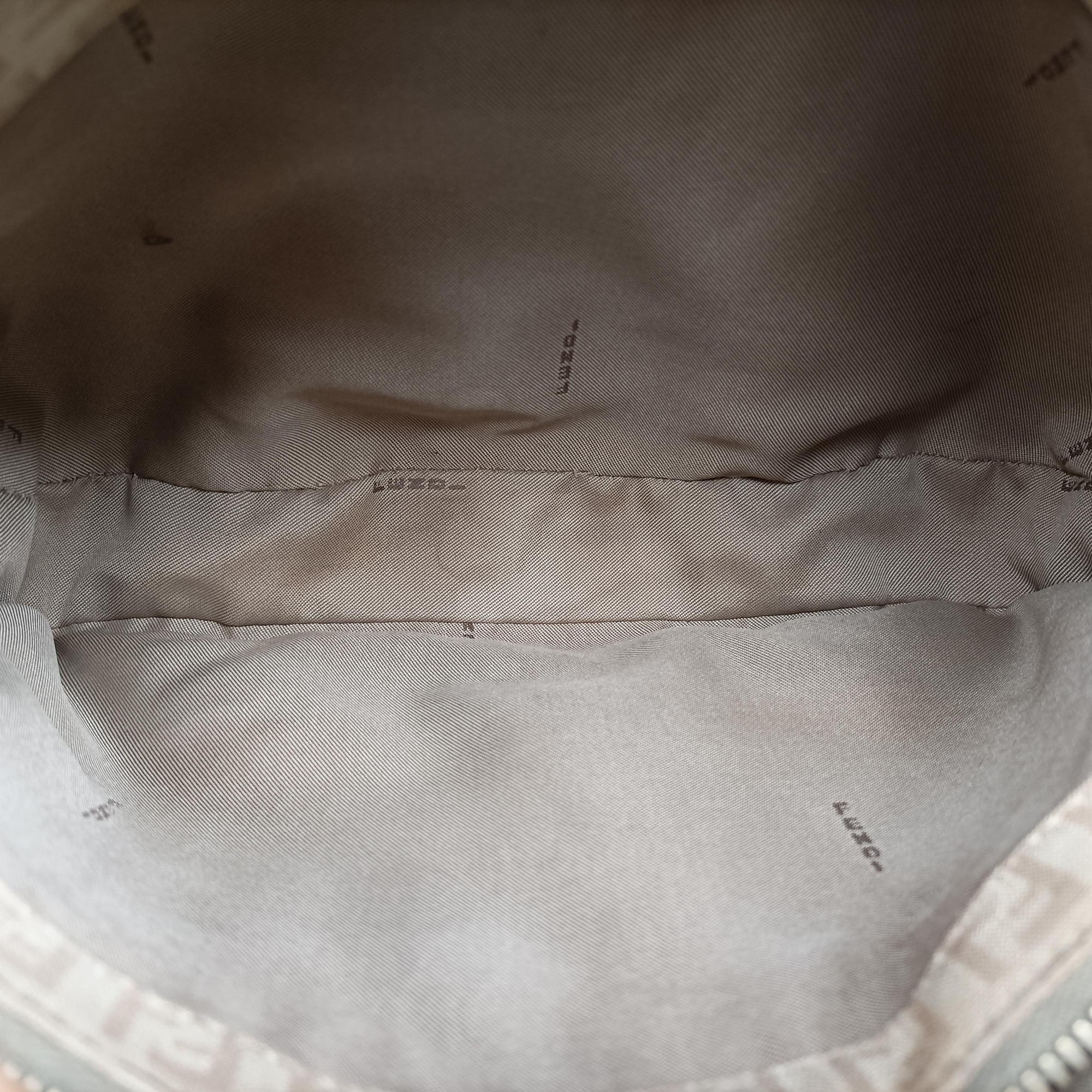 Pre-owned Fendi Zucchino Beige canvas 8BR036 handbag | stylenewstar
