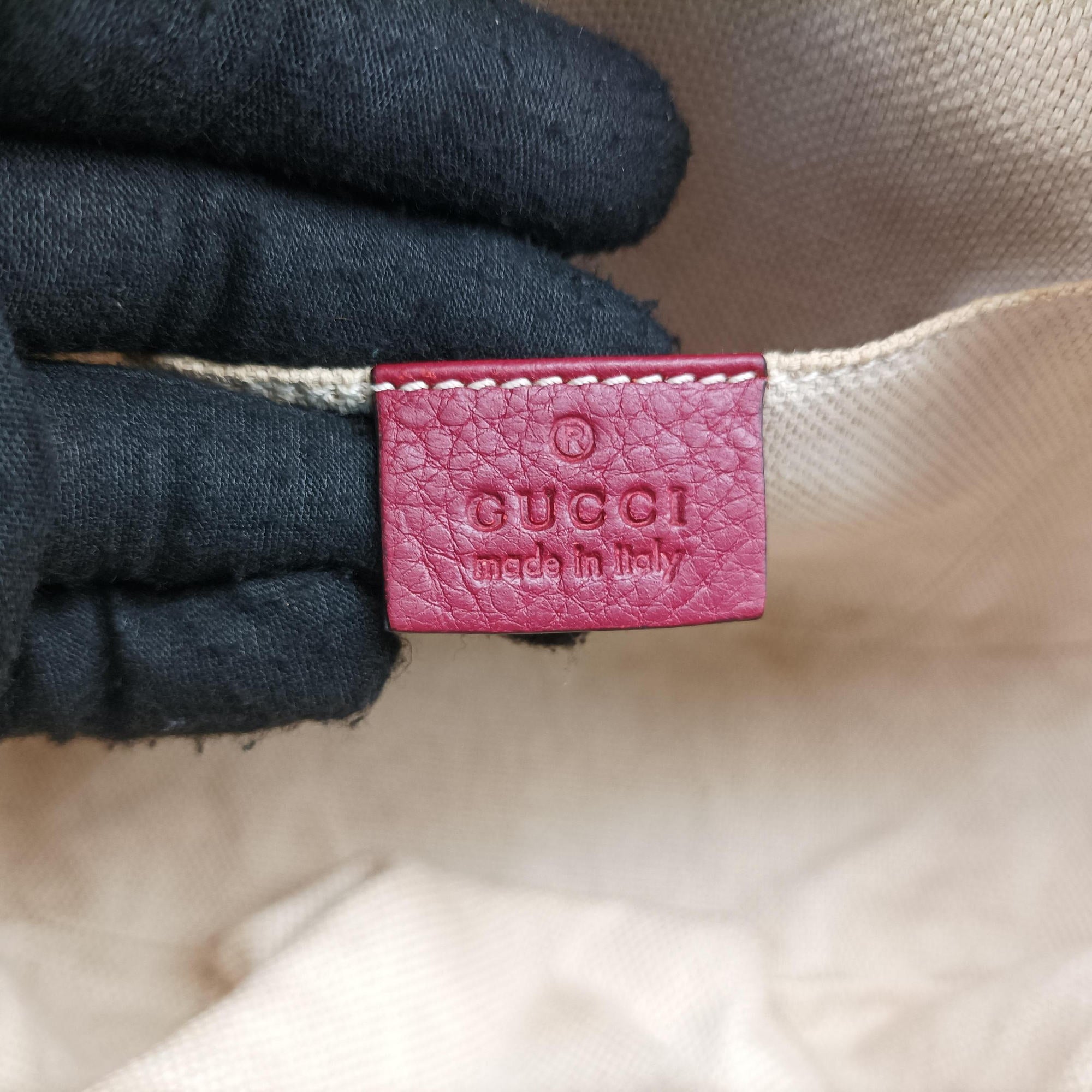 Pre-owned Gucci Soho Burgundy Leather 308364 shoulderbag | stylenewstar