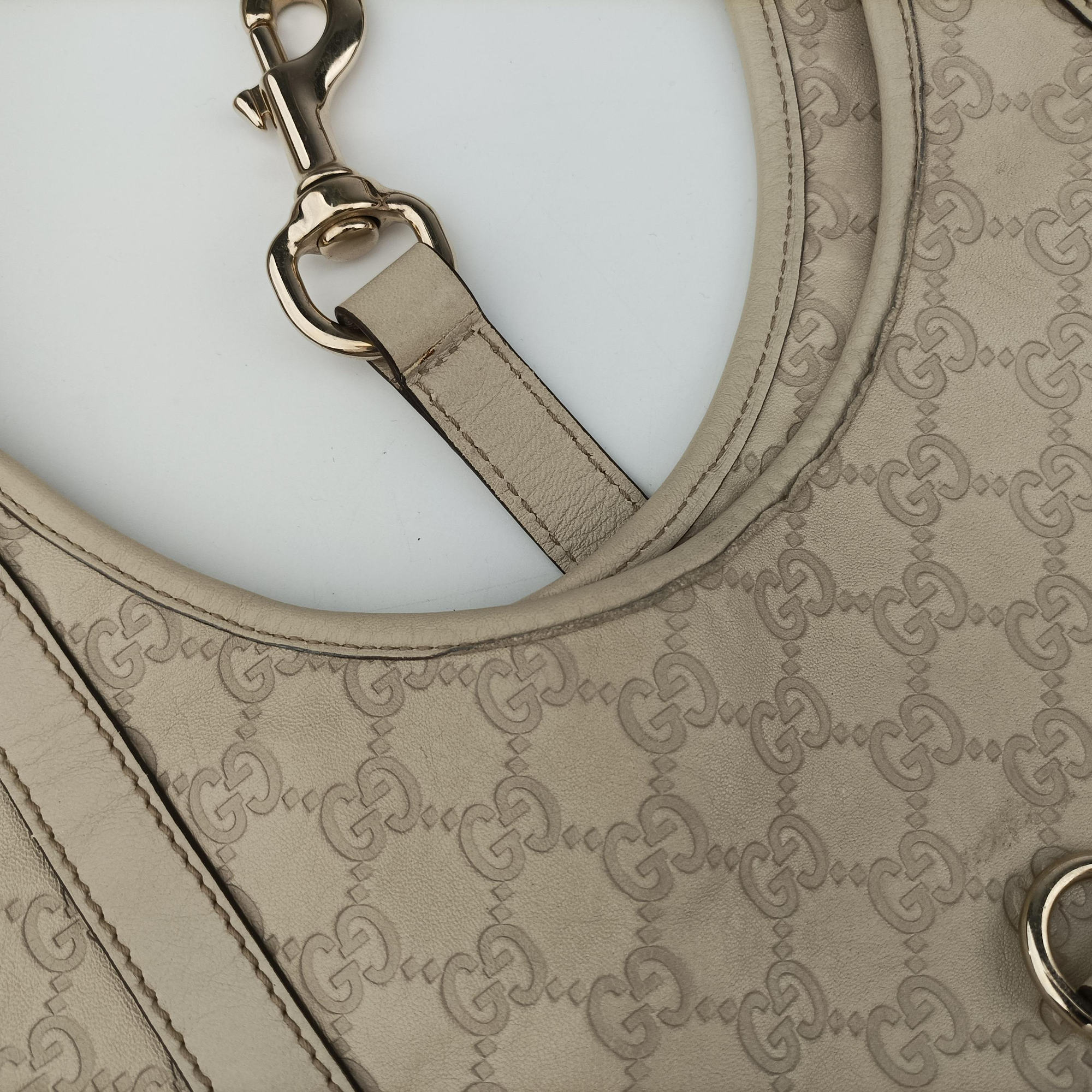 Vintage Gucci New Jackie White Leather 203494 handbag | stylenewstar