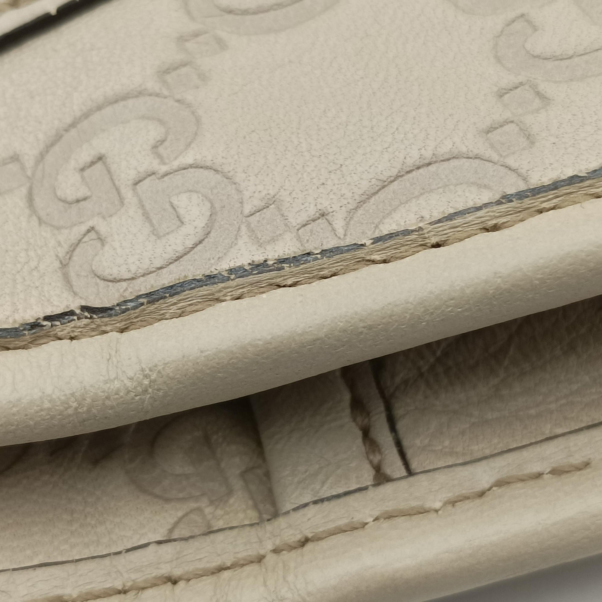 Vintage Gucci New Jackie White Leather 203494 handbag | stylenewstar