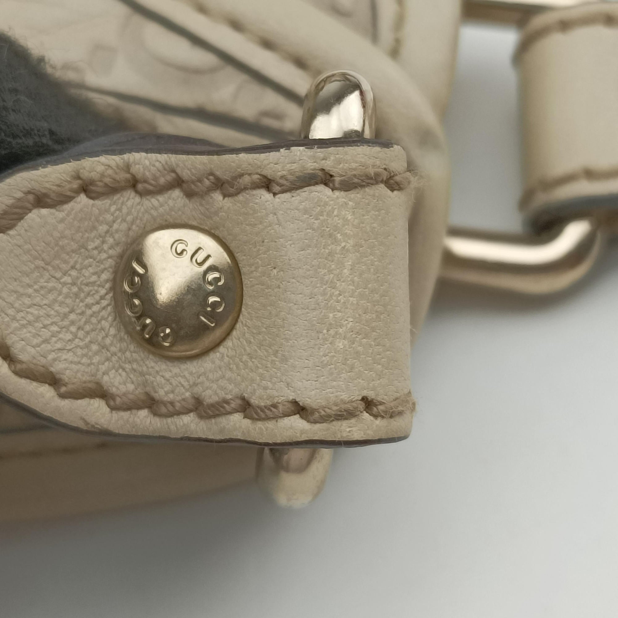 Vintage Gucci New Jackie White Leather 203494 handbag | stylenewstar