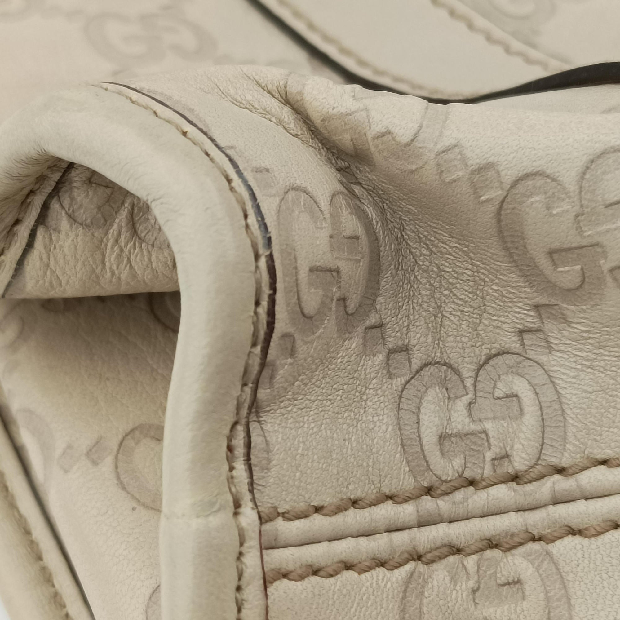 Vintage Gucci New Jackie White Leather 203494 handbag | stylenewstar