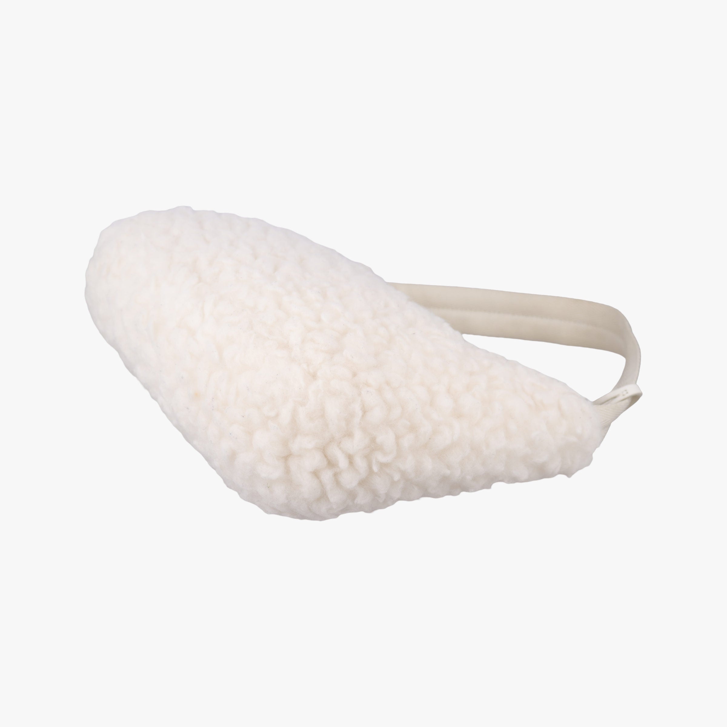 Pre-owned Prada Re-Edition 2000 White Sheep Fur × Nylon Trims 1NE515 handbag | stylenewstar