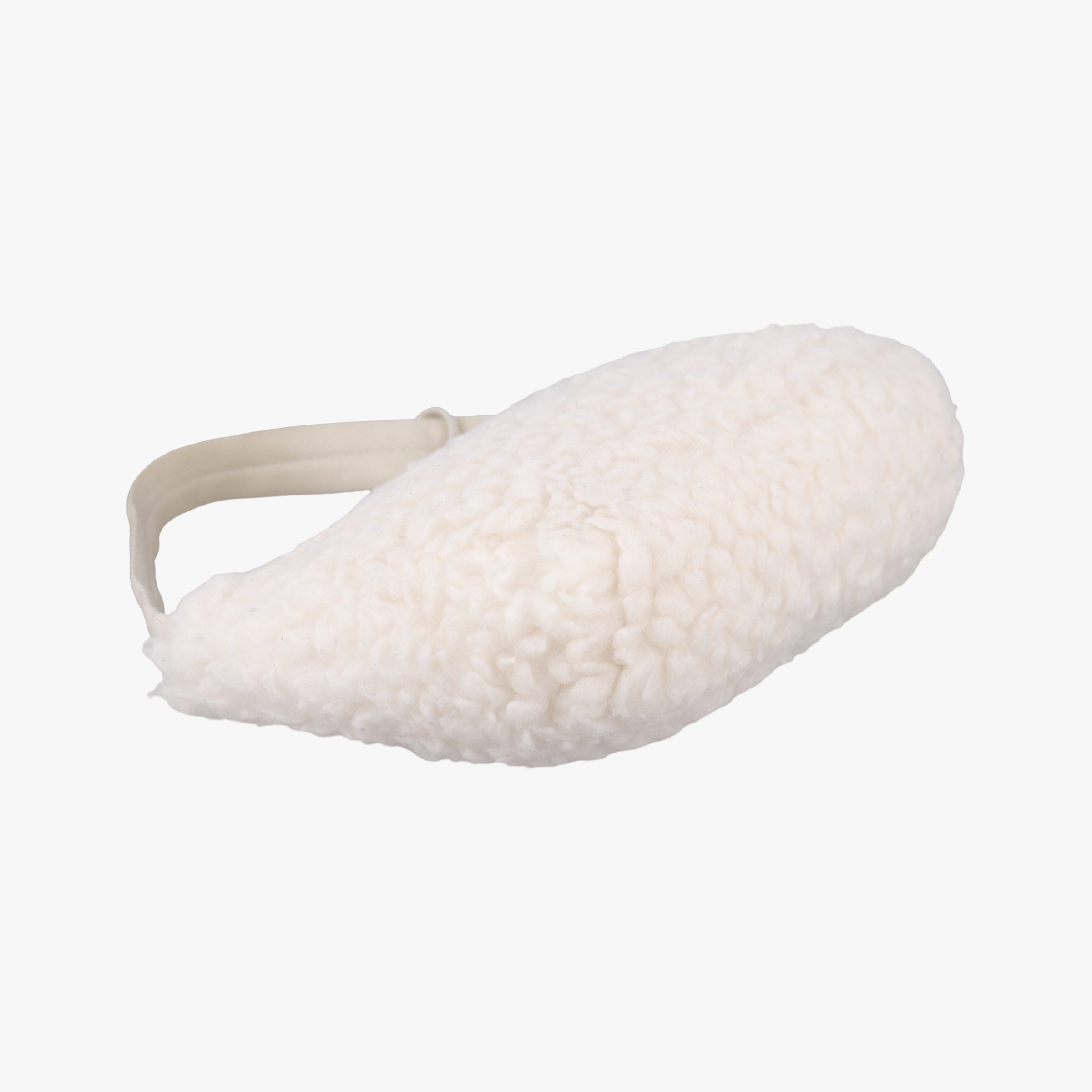 Pre-owned Prada Re-Edition 2000 White Sheep Fur × Nylon Trims 1NE515 handbag | stylenewstar