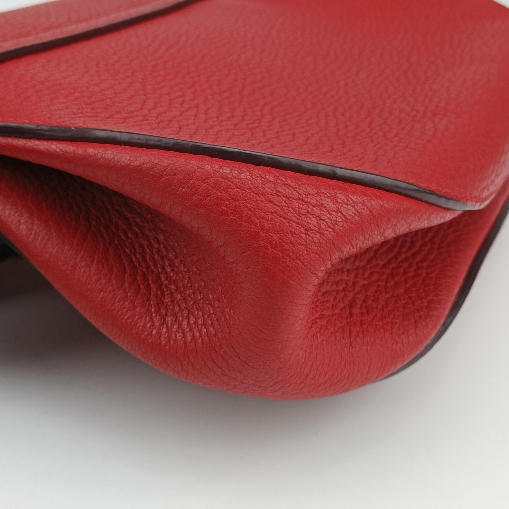 Pre-owned Chloe DREW Red Leather  shoulderbag | stylenewstar