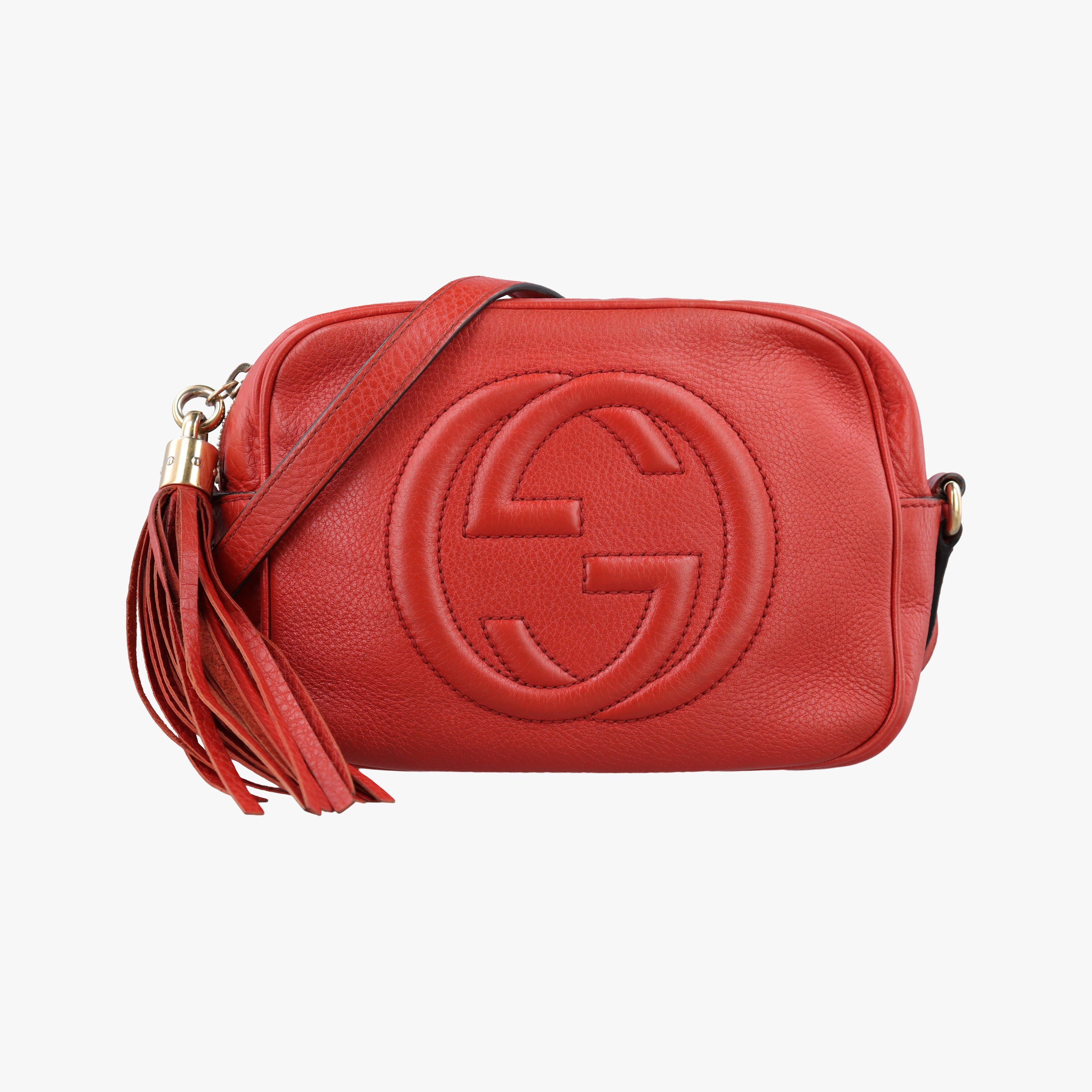 Pre-owned Gucci Soho Orange Leather 308364 shoulderbag | stylenewstar