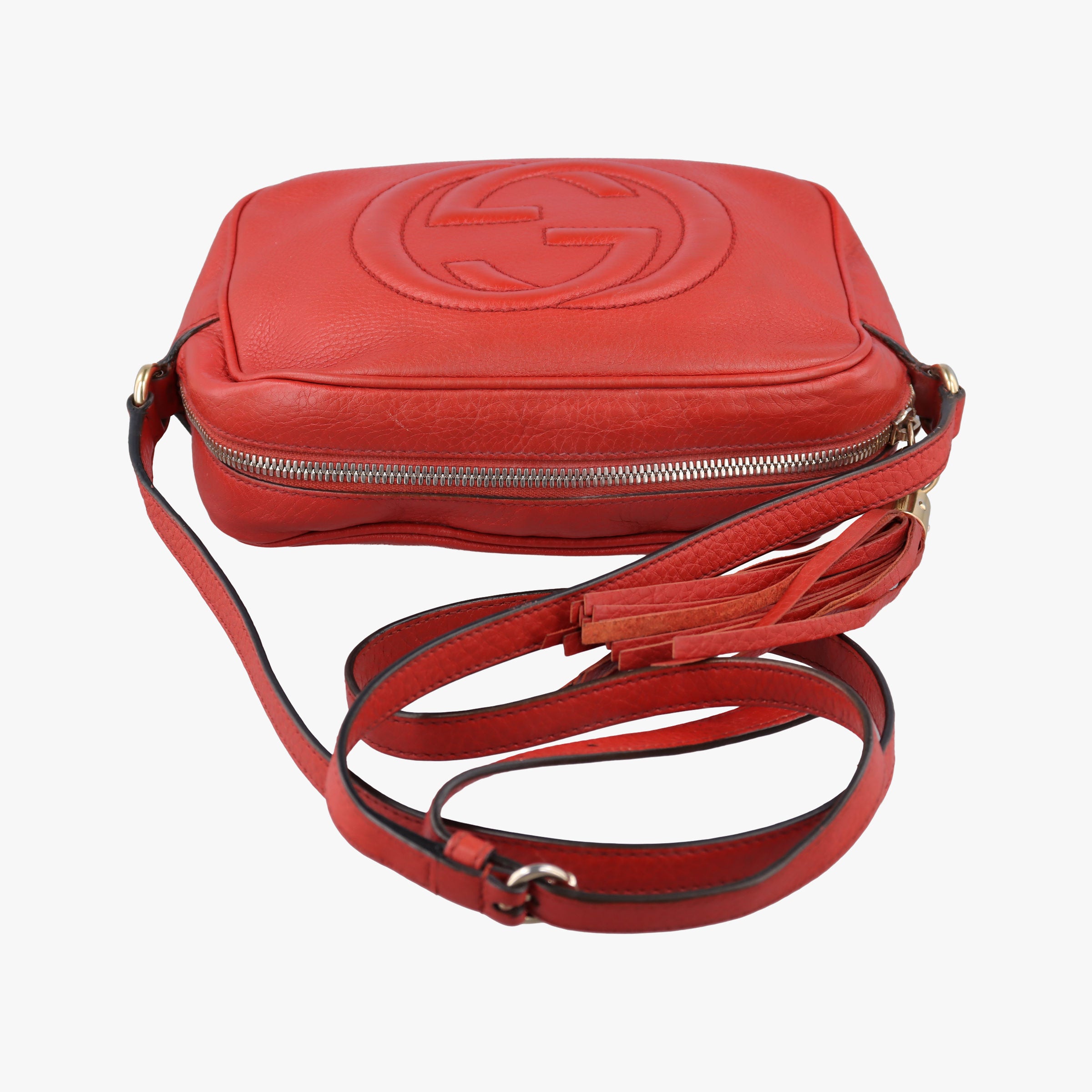 Pre-owned Gucci Soho Orange Leather 308364 shoulderbag | stylenewstar