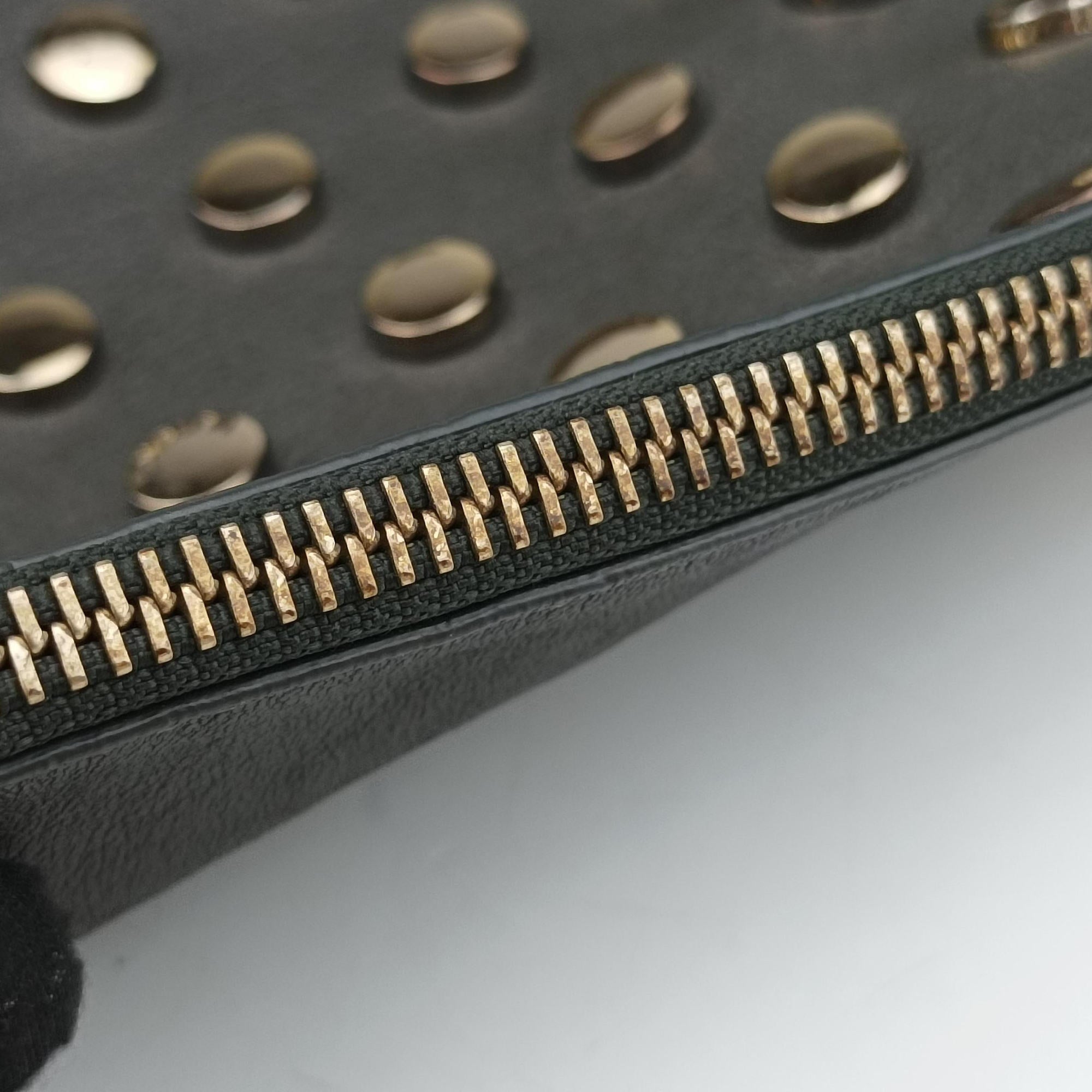 Pre-owned VERSACE Studded Medusa Green Leather  shoulderbag | stylenewstar