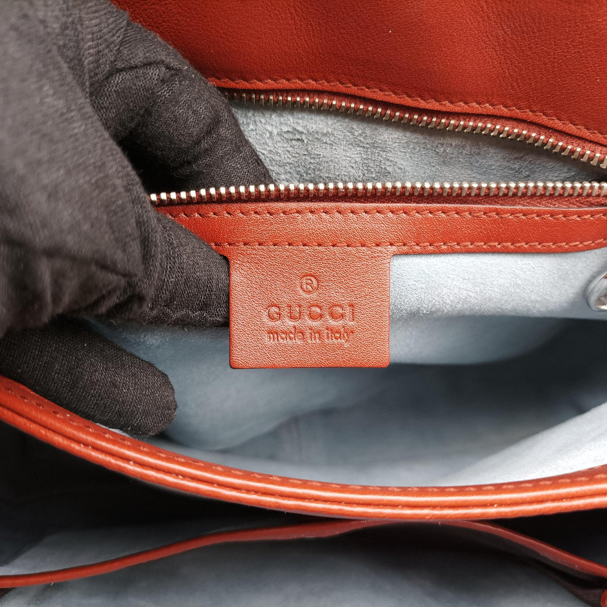 Pre-owned Gucci Bamboo Orange Leather 331830 handbag | stylenewstar