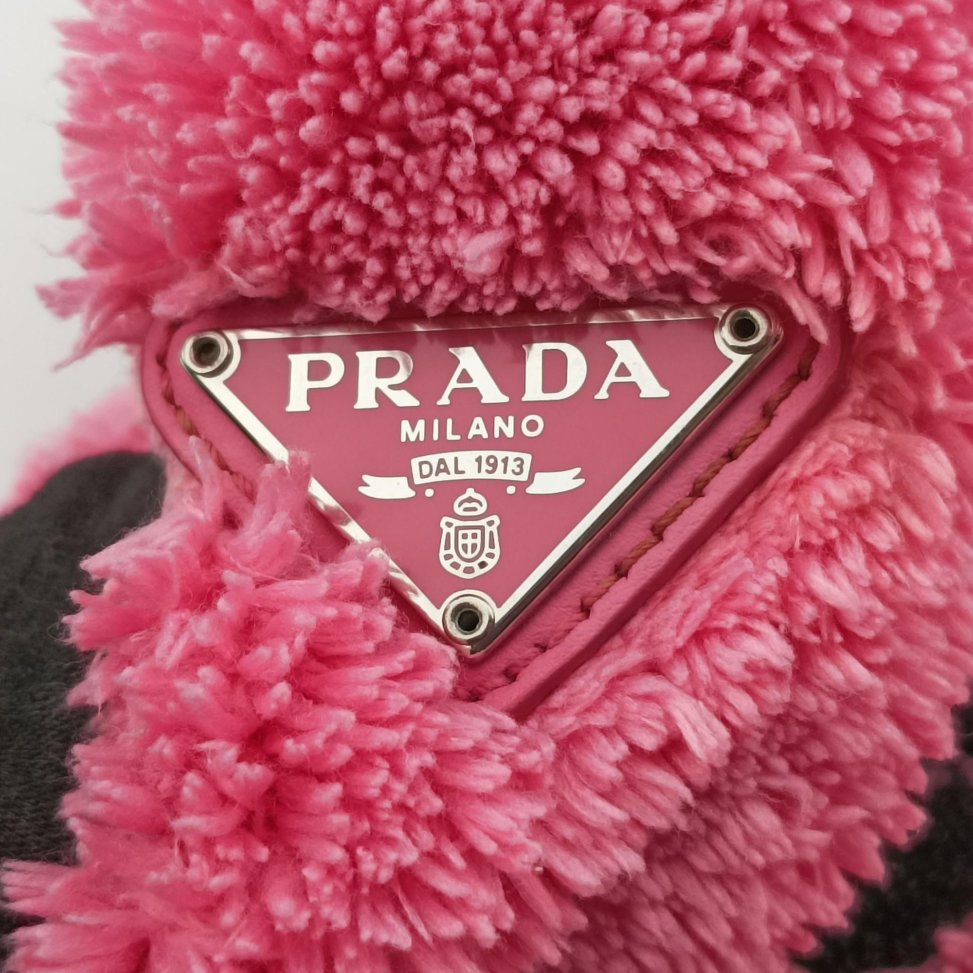 Vintage Prada Re-Edition2000 Pink Terry cloth 1NE515 handbag | stylenewstar