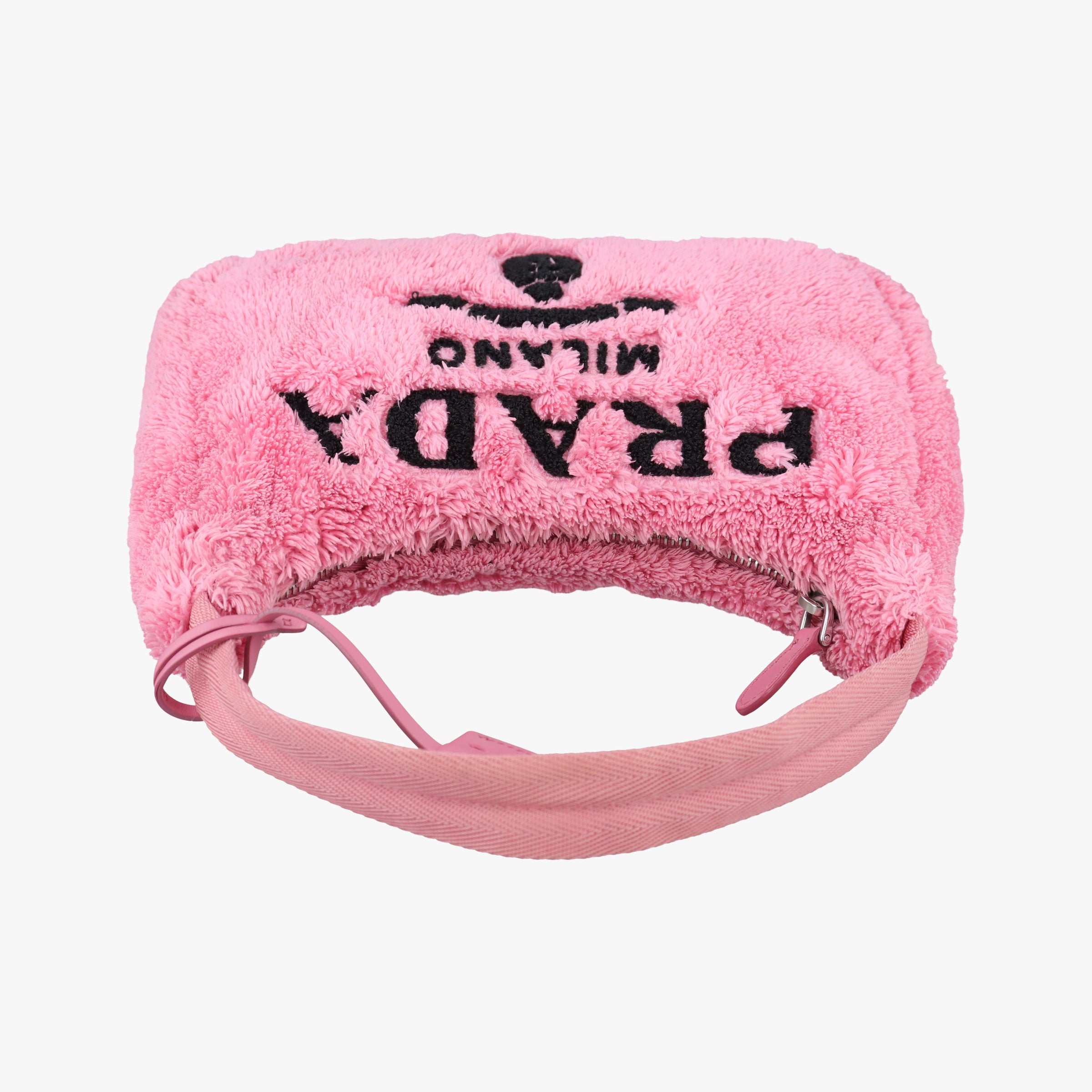 Vintage Prada Re-Edition2000 Pink Terry cloth 1NE515 handbag | stylenewstar