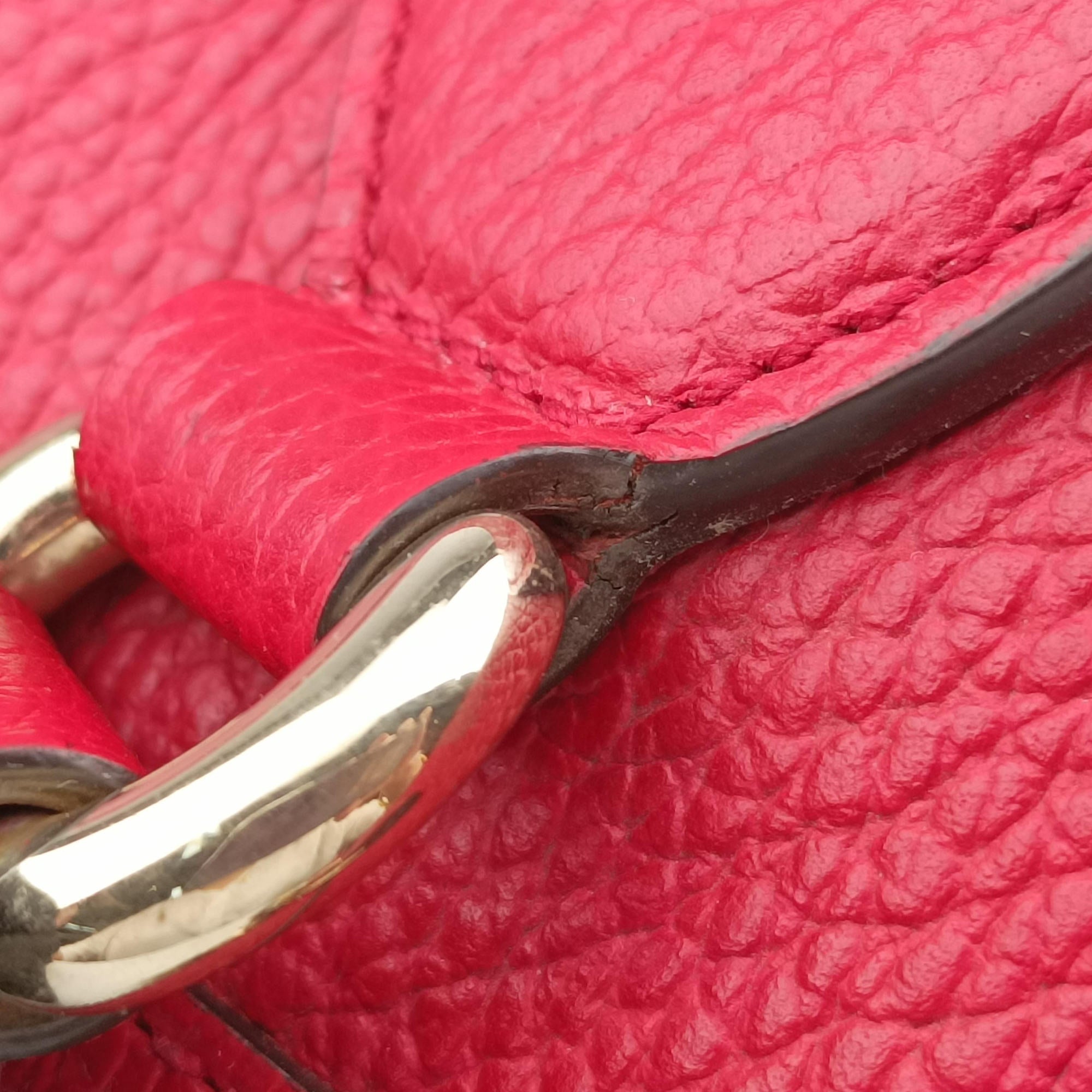 Vintage Gucci interlocking G Charmy Red Leather 449659 handbag | stylenewstar