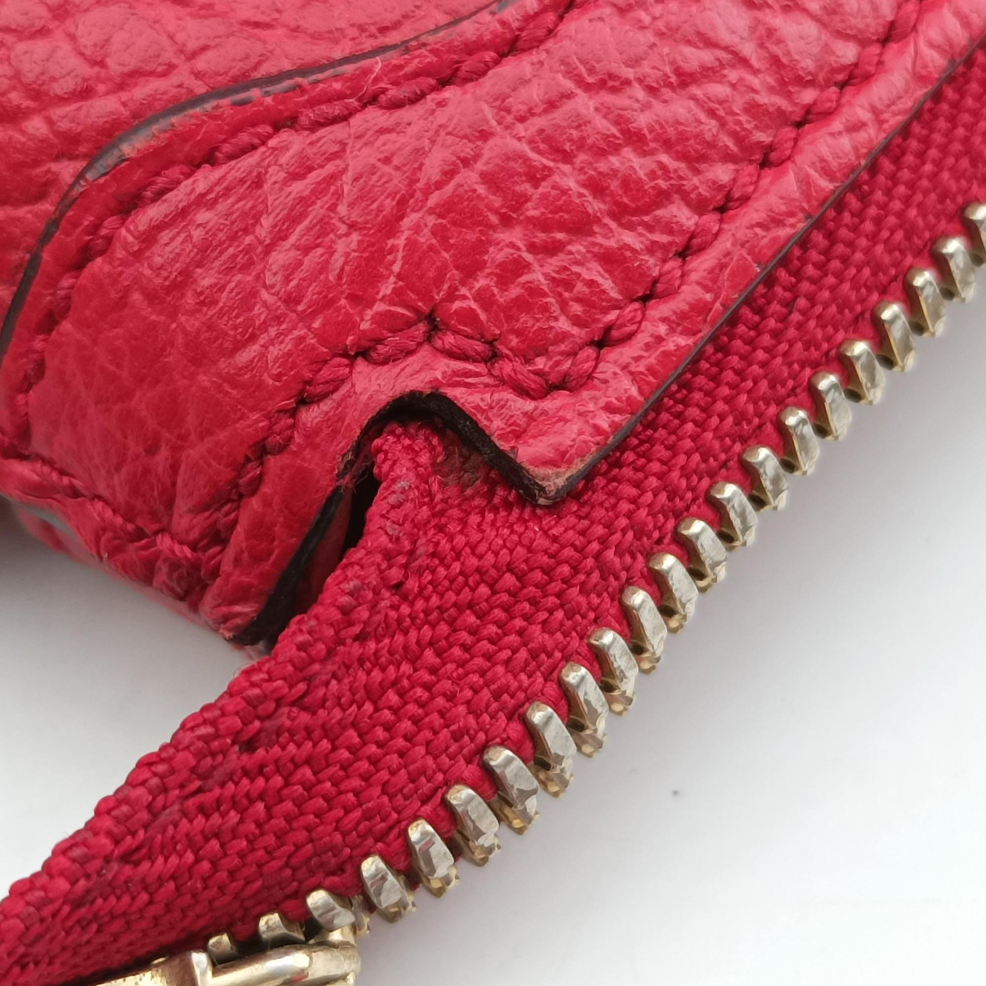 Vintage Gucci interlocking G Charmy Red Leather 449659 handbag | stylenewstar