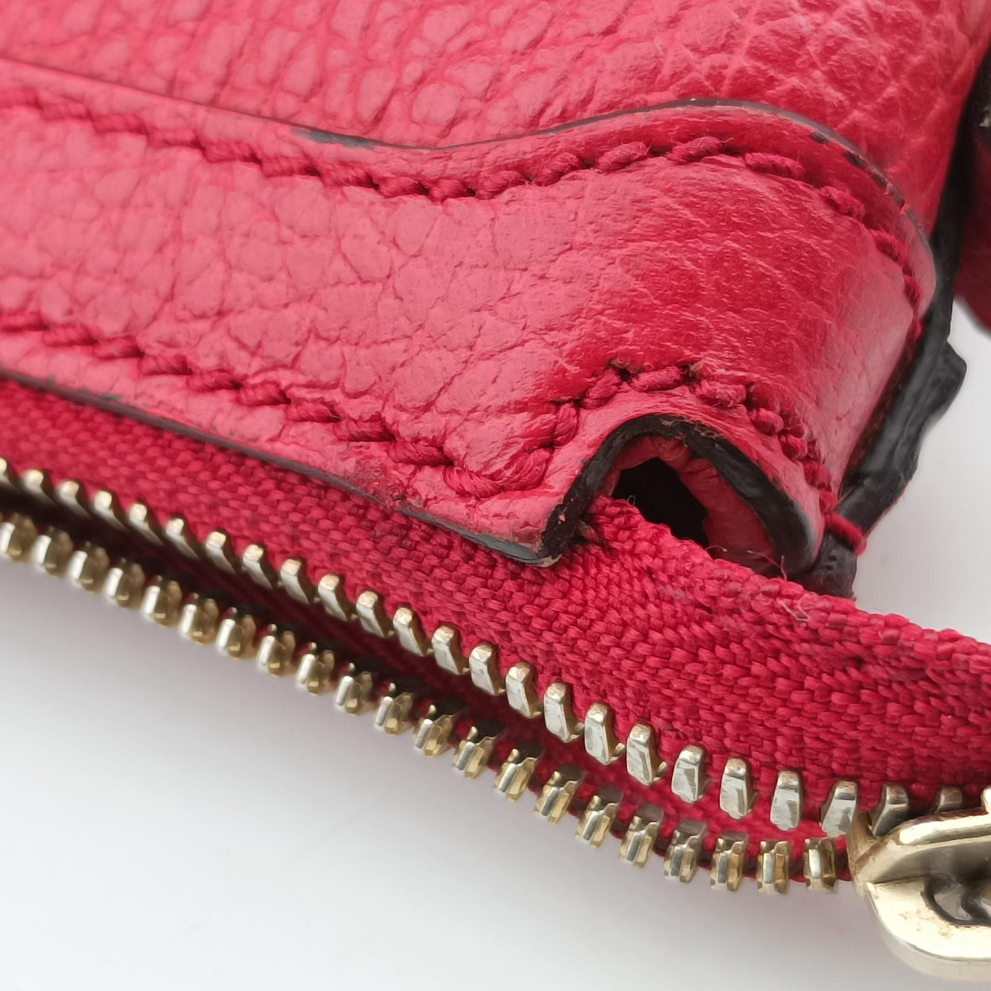 Vintage Gucci interlocking G Charmy Red Leather 449659 handbag | stylenewstar