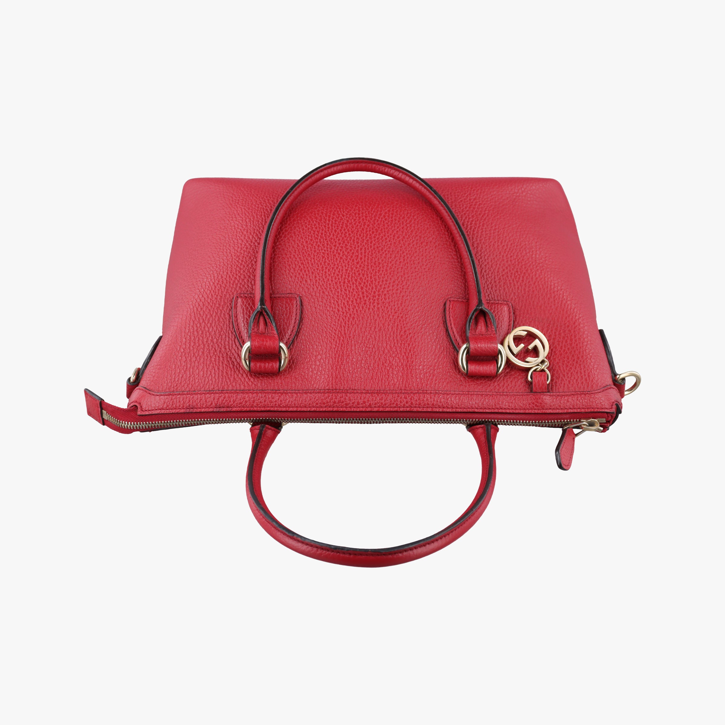 Vintage Gucci interlocking G Charmy Red Leather 449659 handbag | stylenewstar