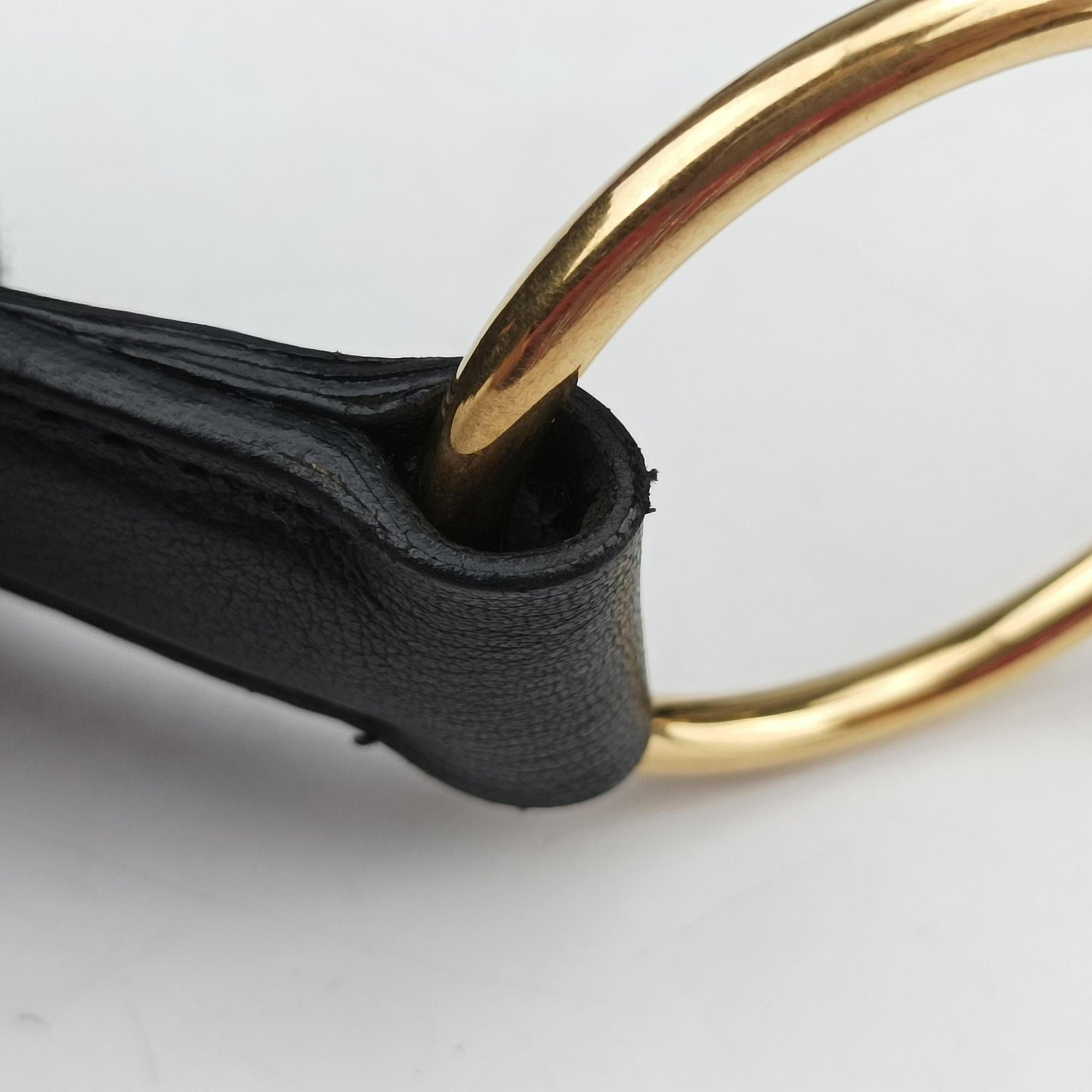 Secondhand Yves Saint Laurent Saharienne Black Leather 139259 shoulderbag | stylenewstar