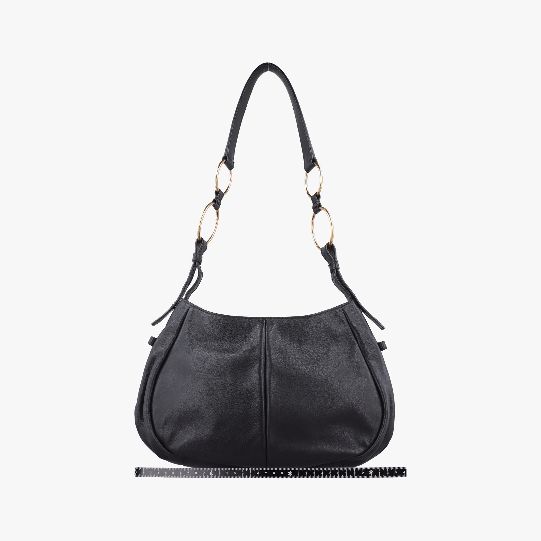 Secondhand Yves Saint Laurent Saharienne Black Leather 139259 shoulderbag | stylenewstar
