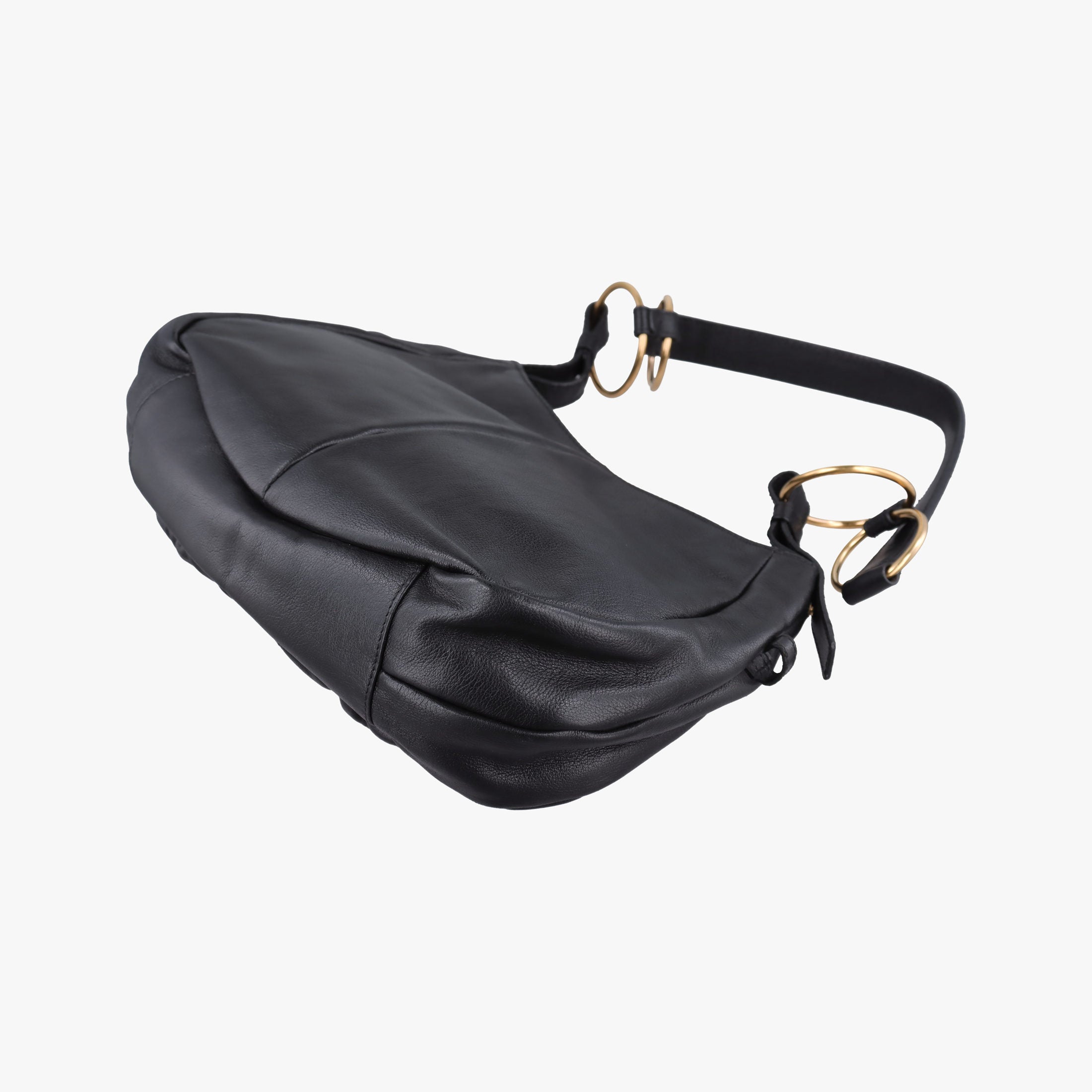 Secondhand Yves Saint Laurent Saharienne Black Leather 139259 shoulderbag | stylenewstar
