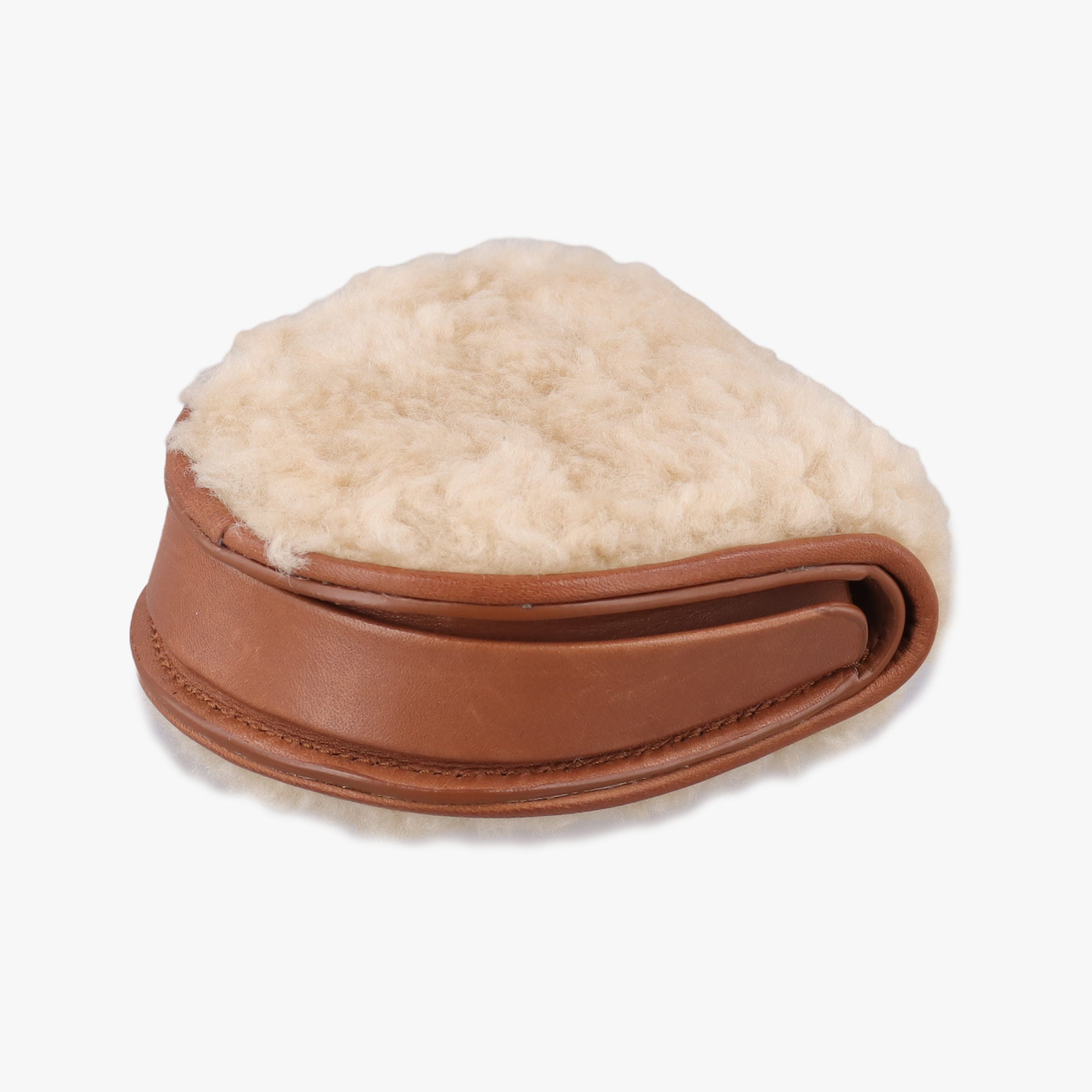 Secondhand Yves Saint Laurent Le K Baby Satchel Brown Shearling x Leather 657818 shoulderbag | stylenewstar