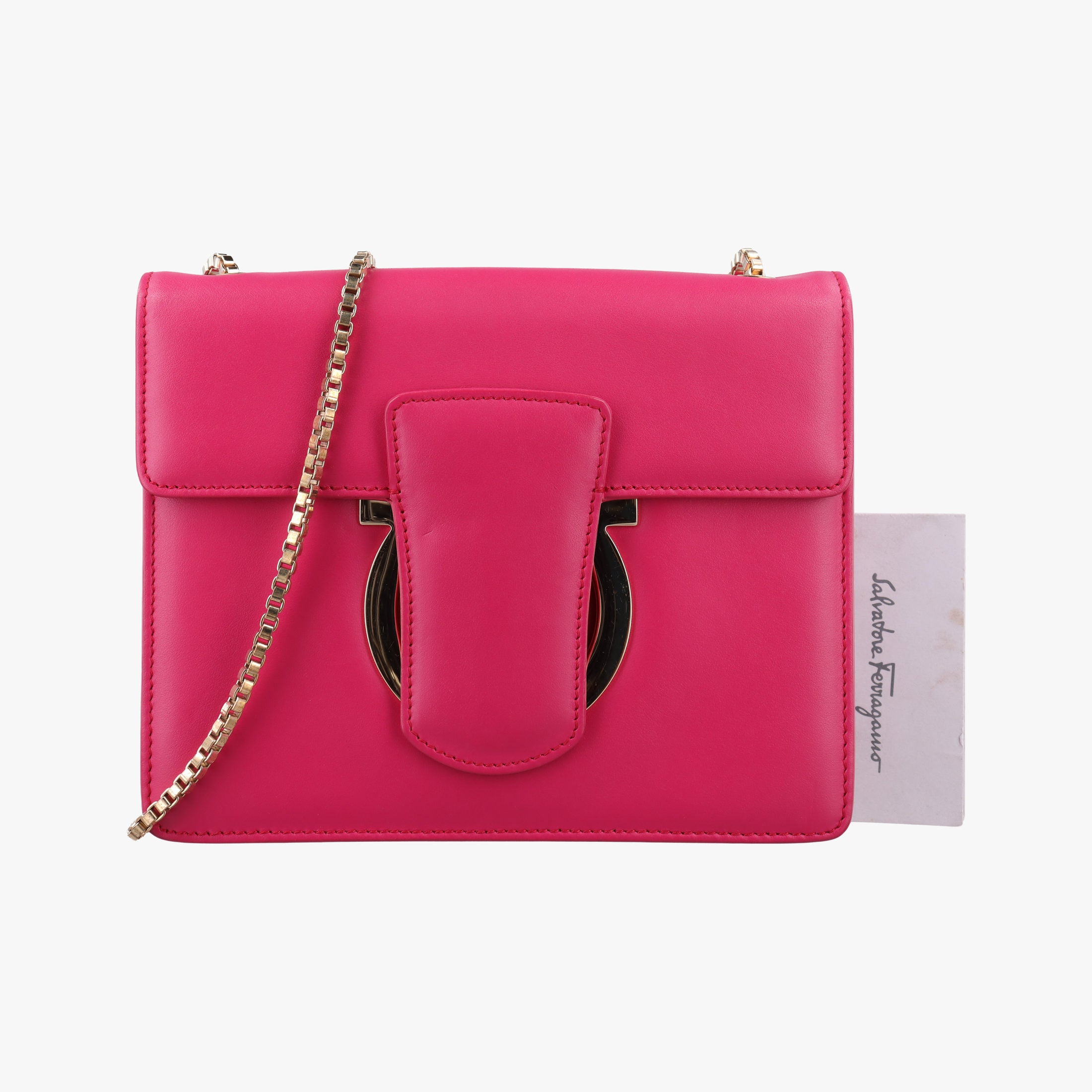 Secondhand Ferragamo Thalia Rose Leather  shoulderbag | stylenewstar