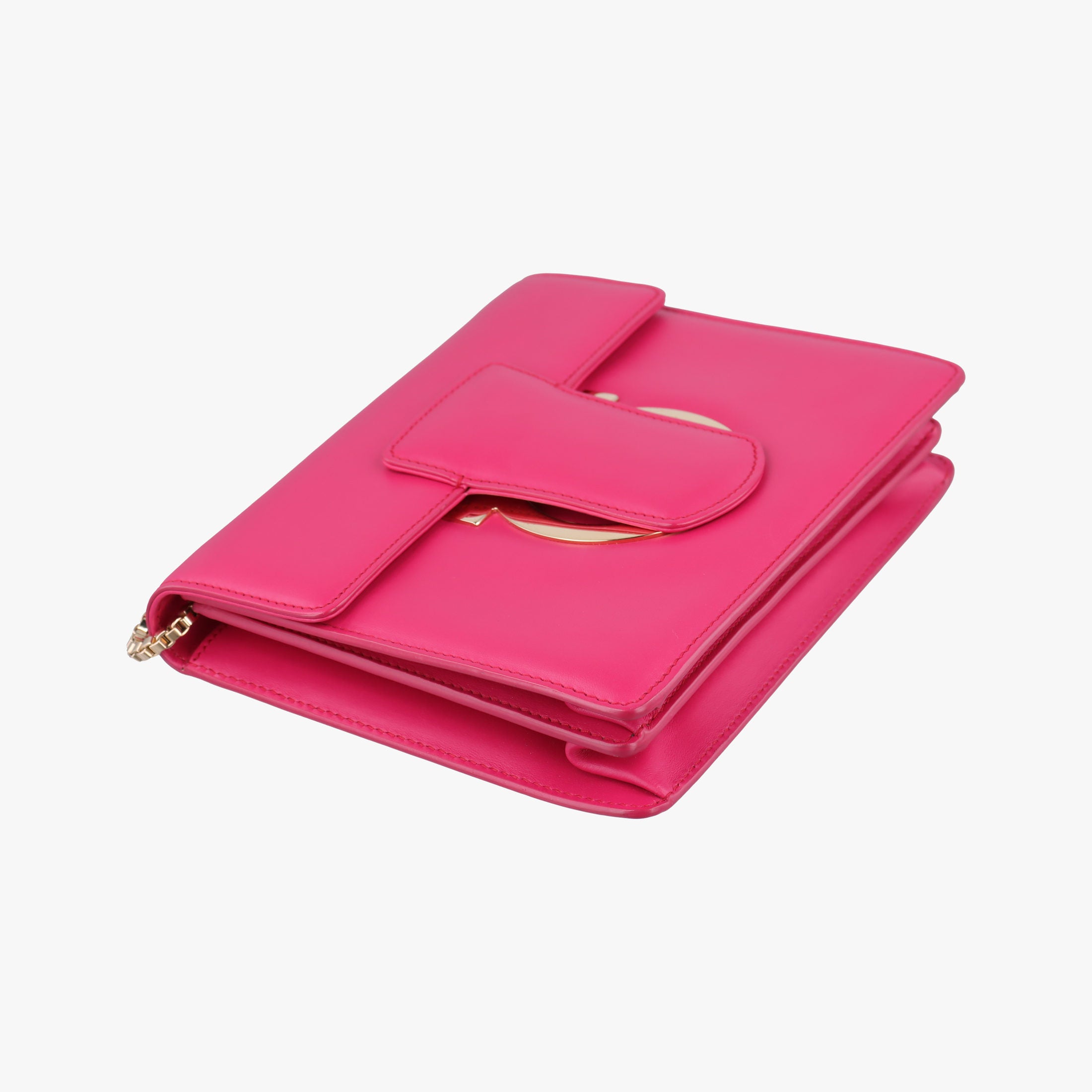 Secondhand Ferragamo Thalia Rose Leather  shoulderbag | stylenewstar