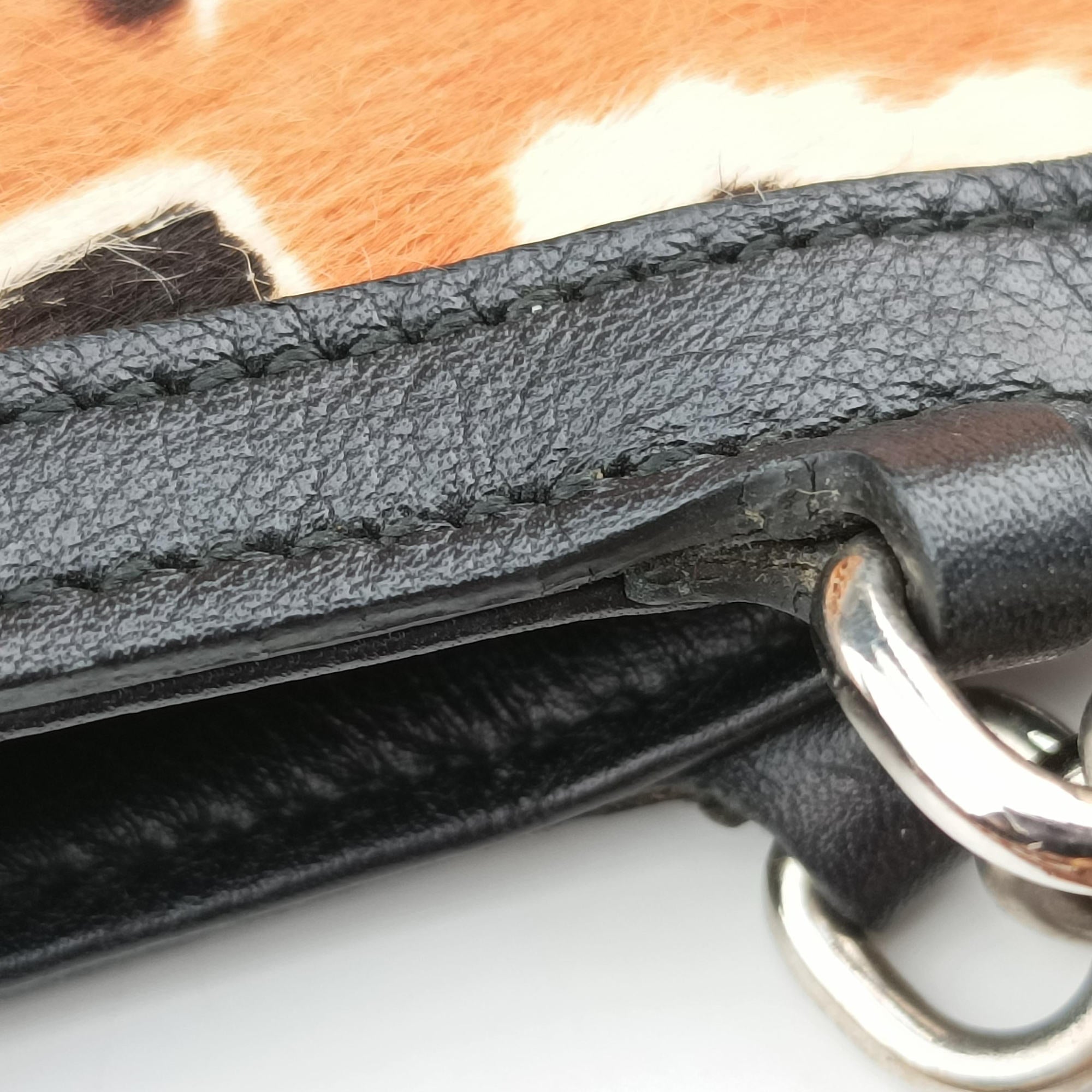 Secondhand Gucci Bamboo Shopper Tote Leopard Leather 311175 handbag | stylenewstar