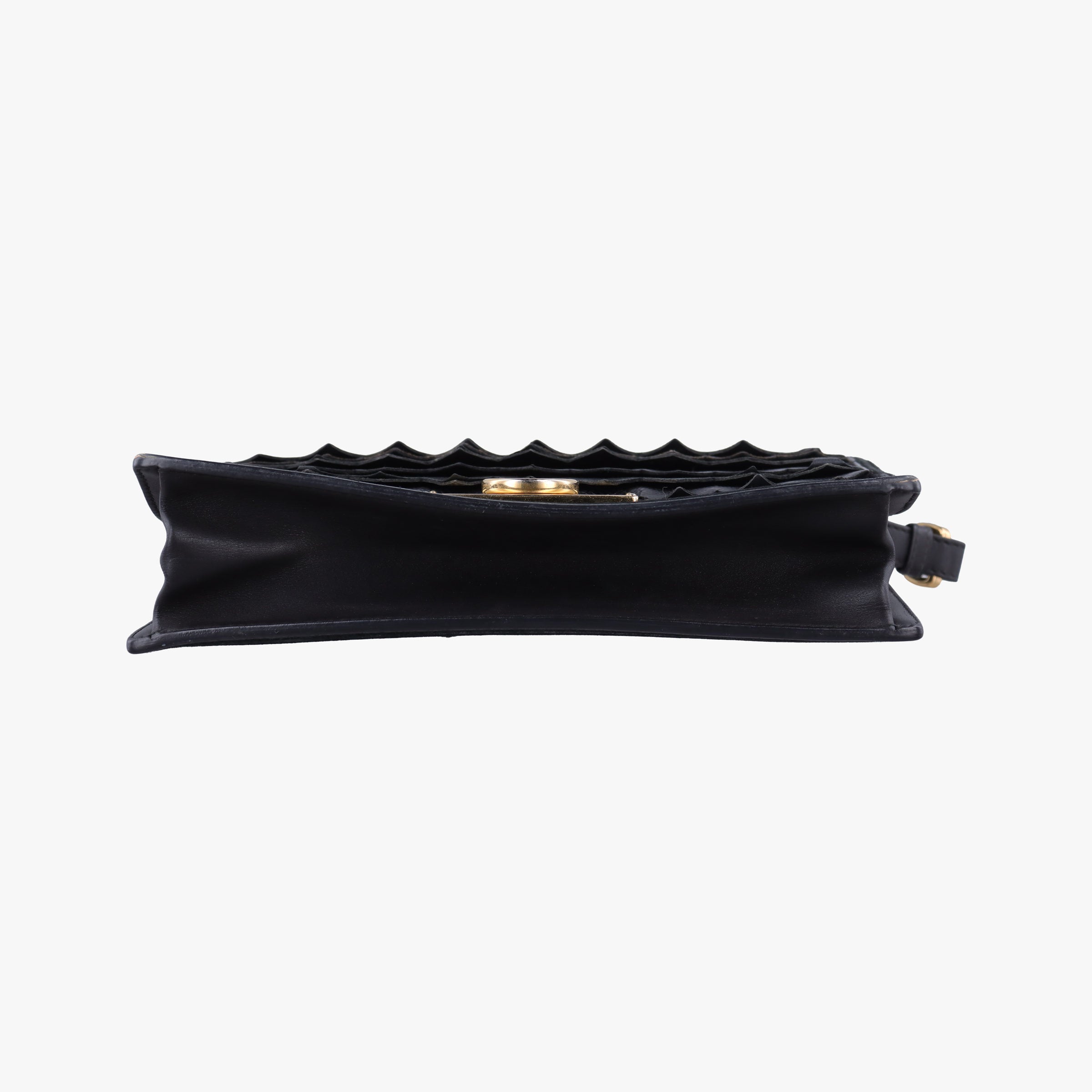 Pre-owned Ferragamo Gancini Black Leather×Suede  shoulderbag | stylenewstar