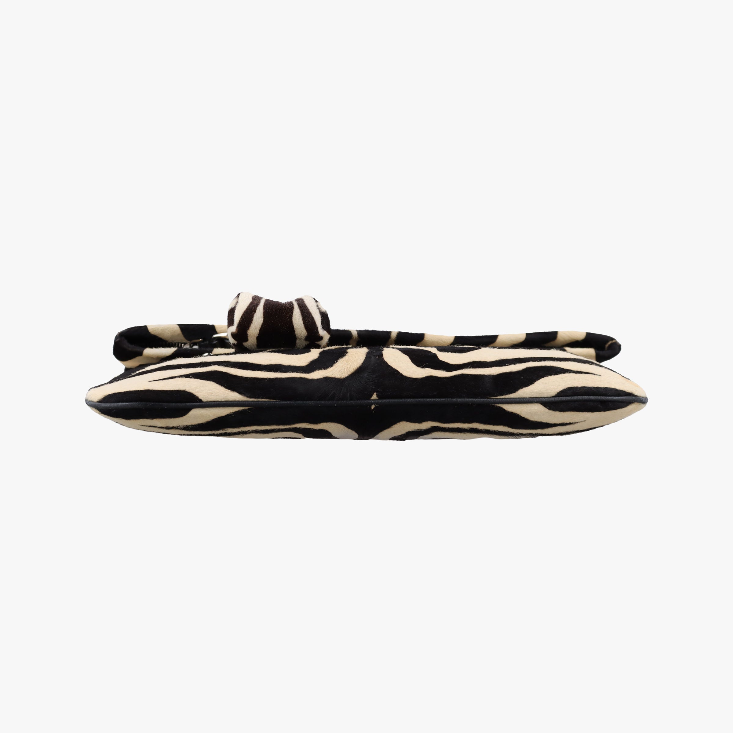 Pre-owned Dolce & Gabbana Zebra Print Black × White Ponyhair  shoulderbag | stylenewstar
