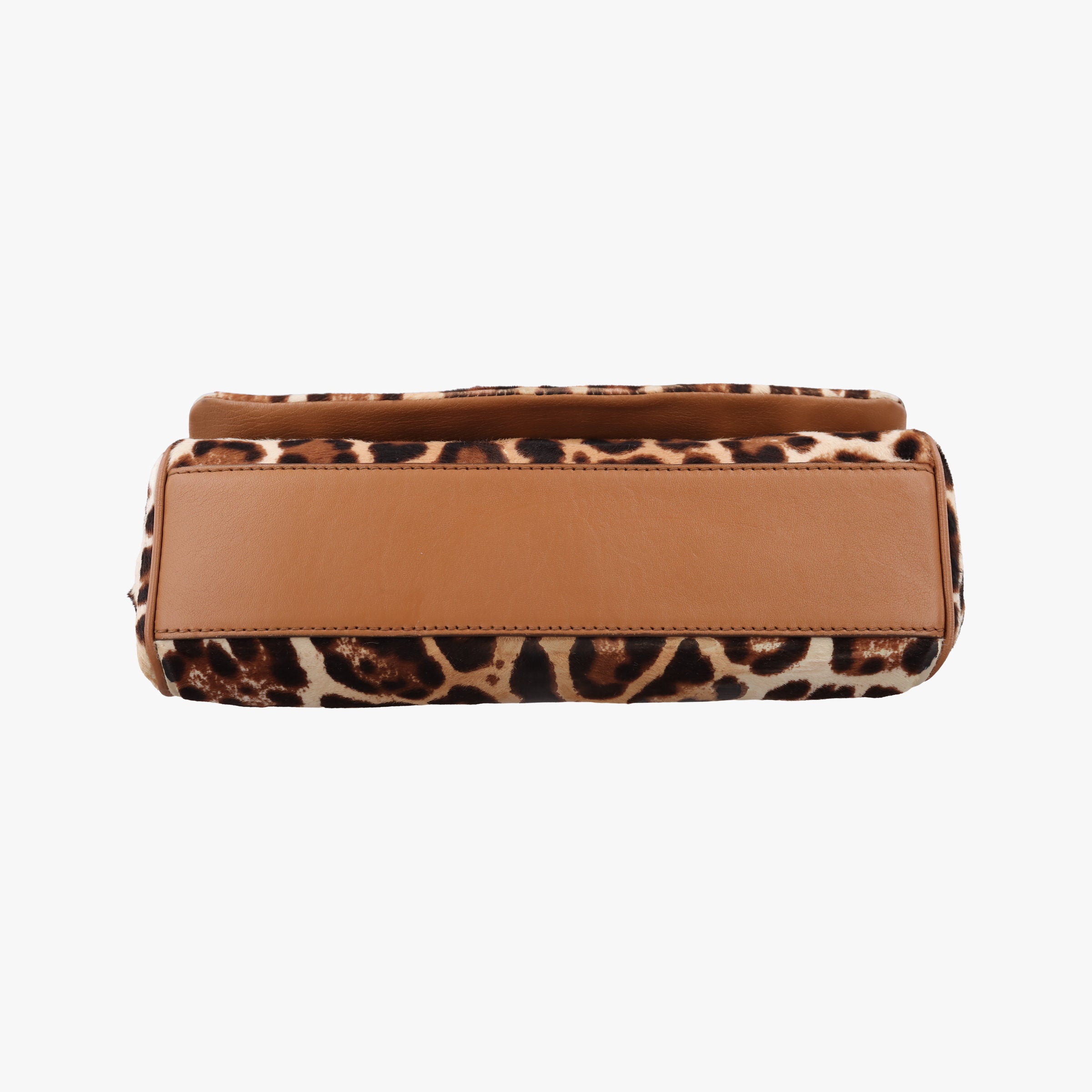 Pre-owned Dolce & Gabbana SICILY Leopard Multicolour ponyhair  shoulderbag | stylenewstar