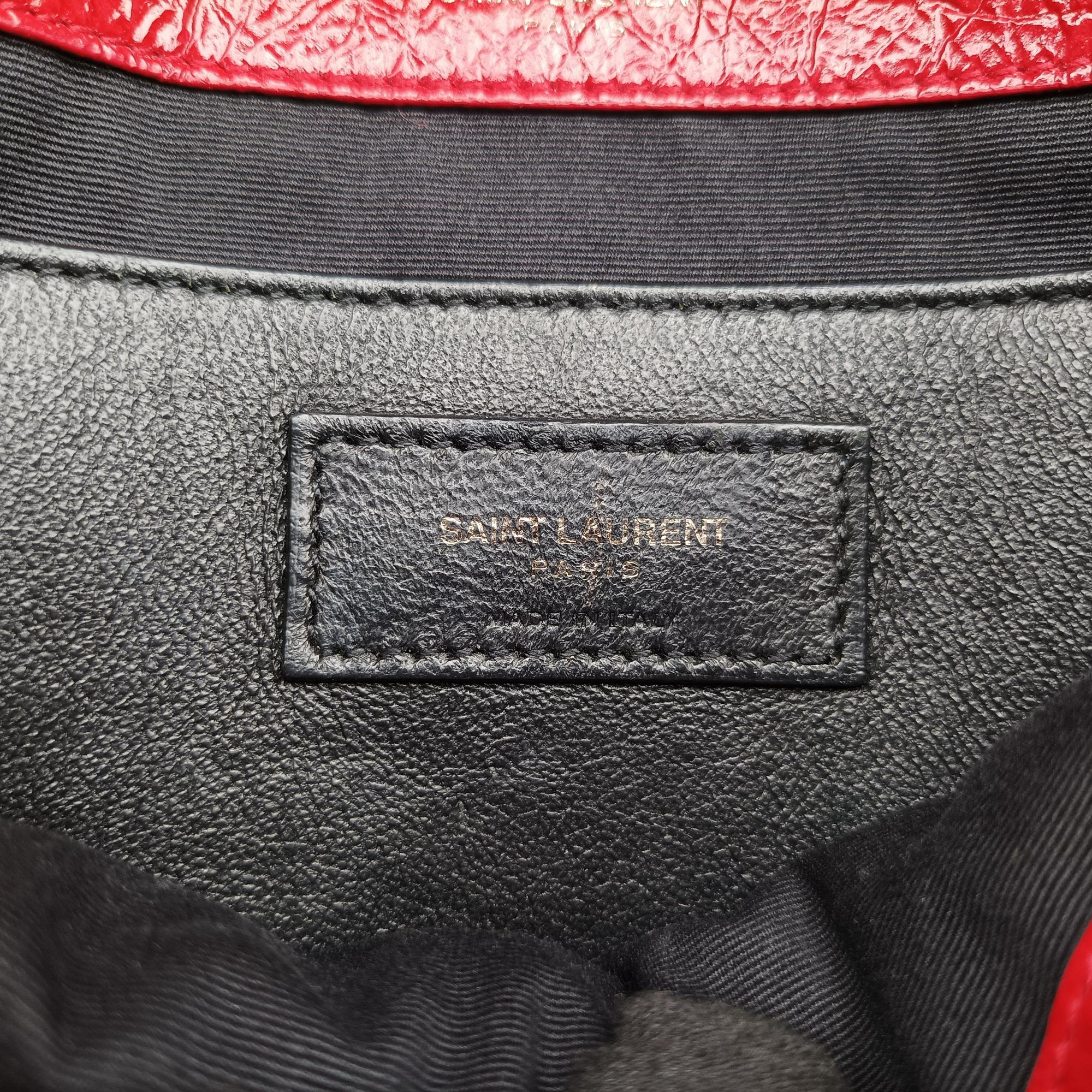 Pre-owned Yves Saint Laurent Niki Red Leather 533037 shoulderbag | stylenewstar