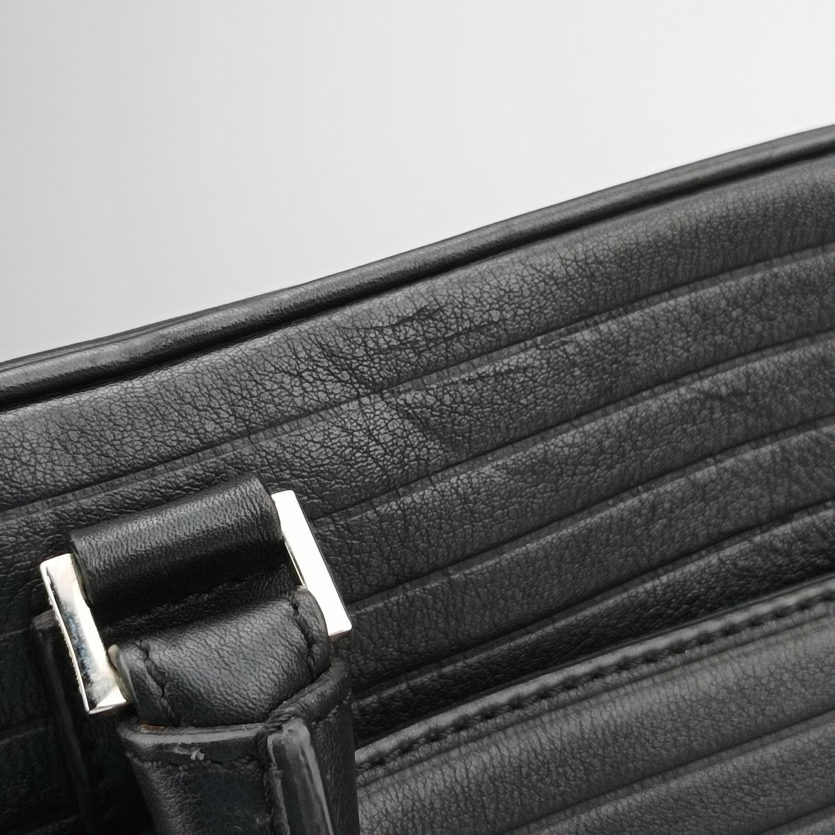 Pre-owned Dior Homme Classic Business Black leather  shoulderbag | stylenewstar