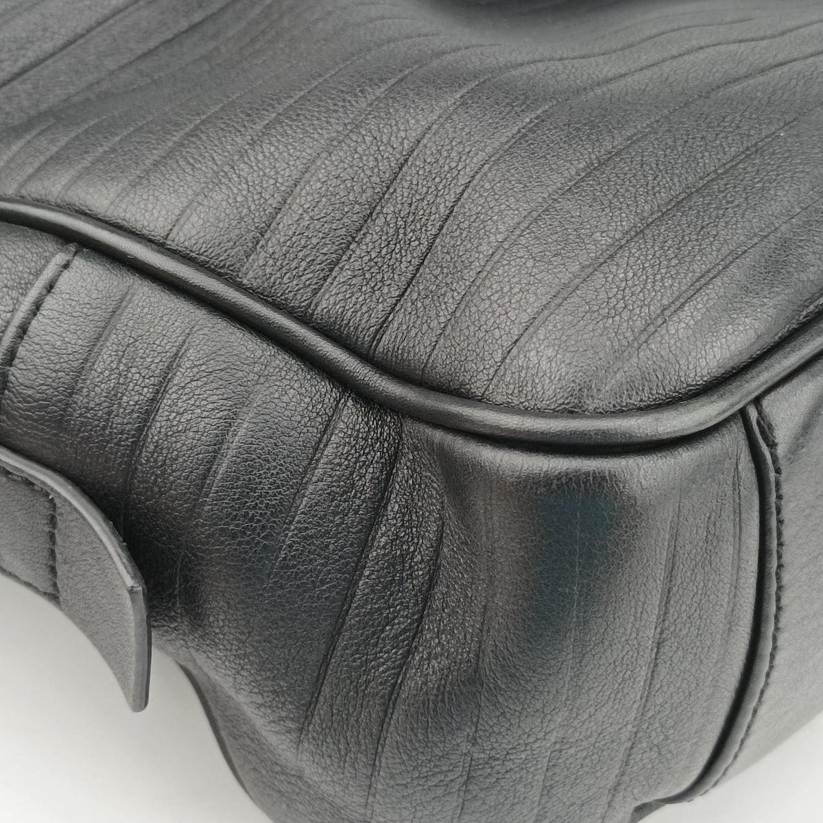 Pre-owned Dior Homme Classic Business Black leather  shoulderbag | stylenewstar