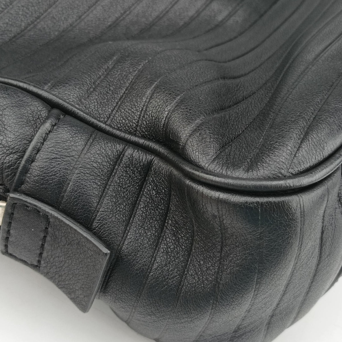 Pre-owned Dior Homme Classic Business Black leather  shoulderbag | stylenewstar