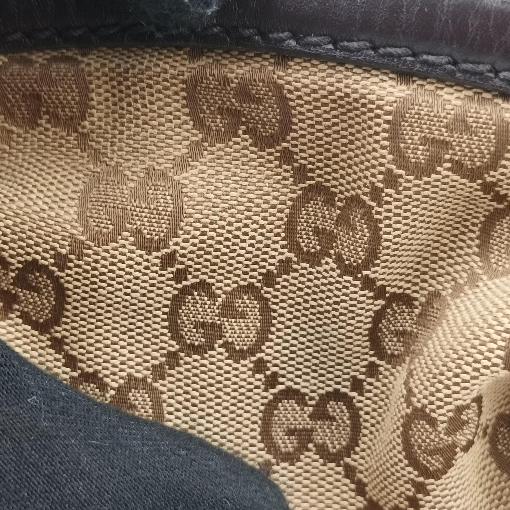 Pre-owned Gucci Sukey GUCCISSIMA Beige×Brown canvas 223974 handbag | stylenewstar