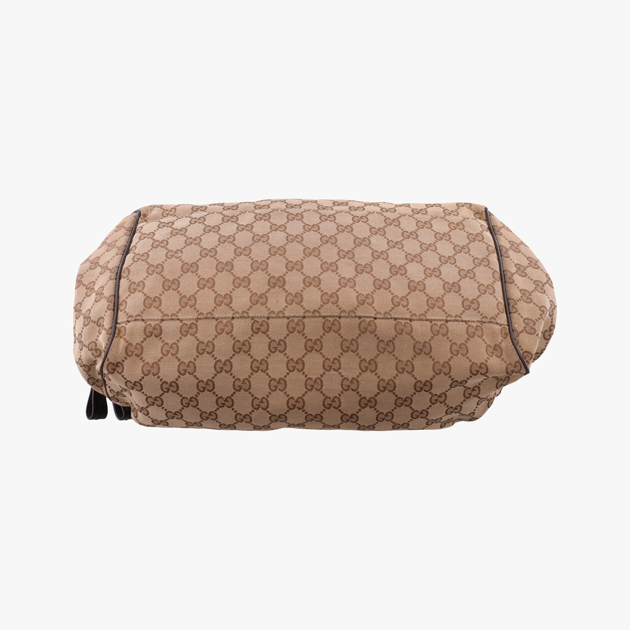 Pre-owned Gucci Sukey GUCCISSIMA Beige×Brown canvas 223974 handbag | stylenewstar
