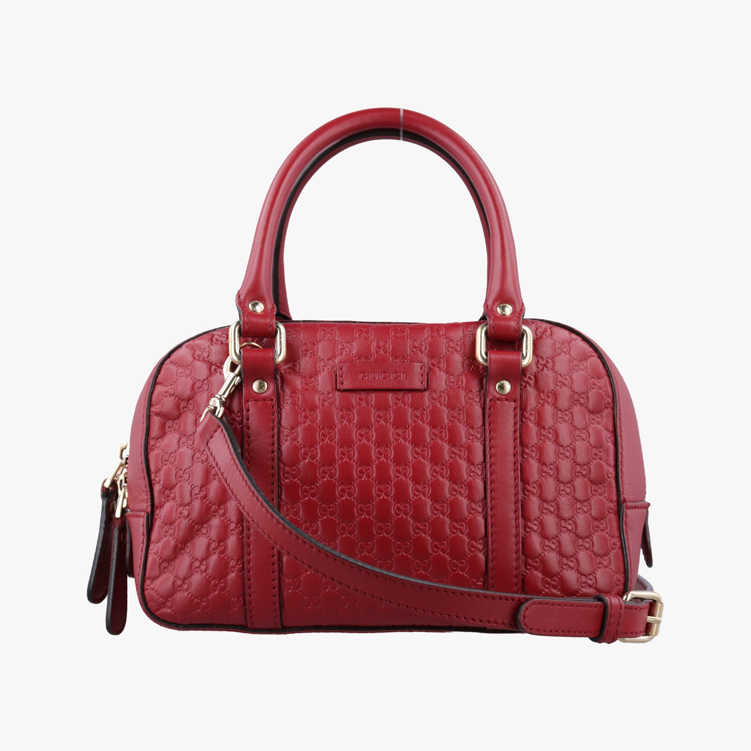 Pre-owned Gucci Microguccissima Red Leather 510289 shoulderbag | stylenewstar