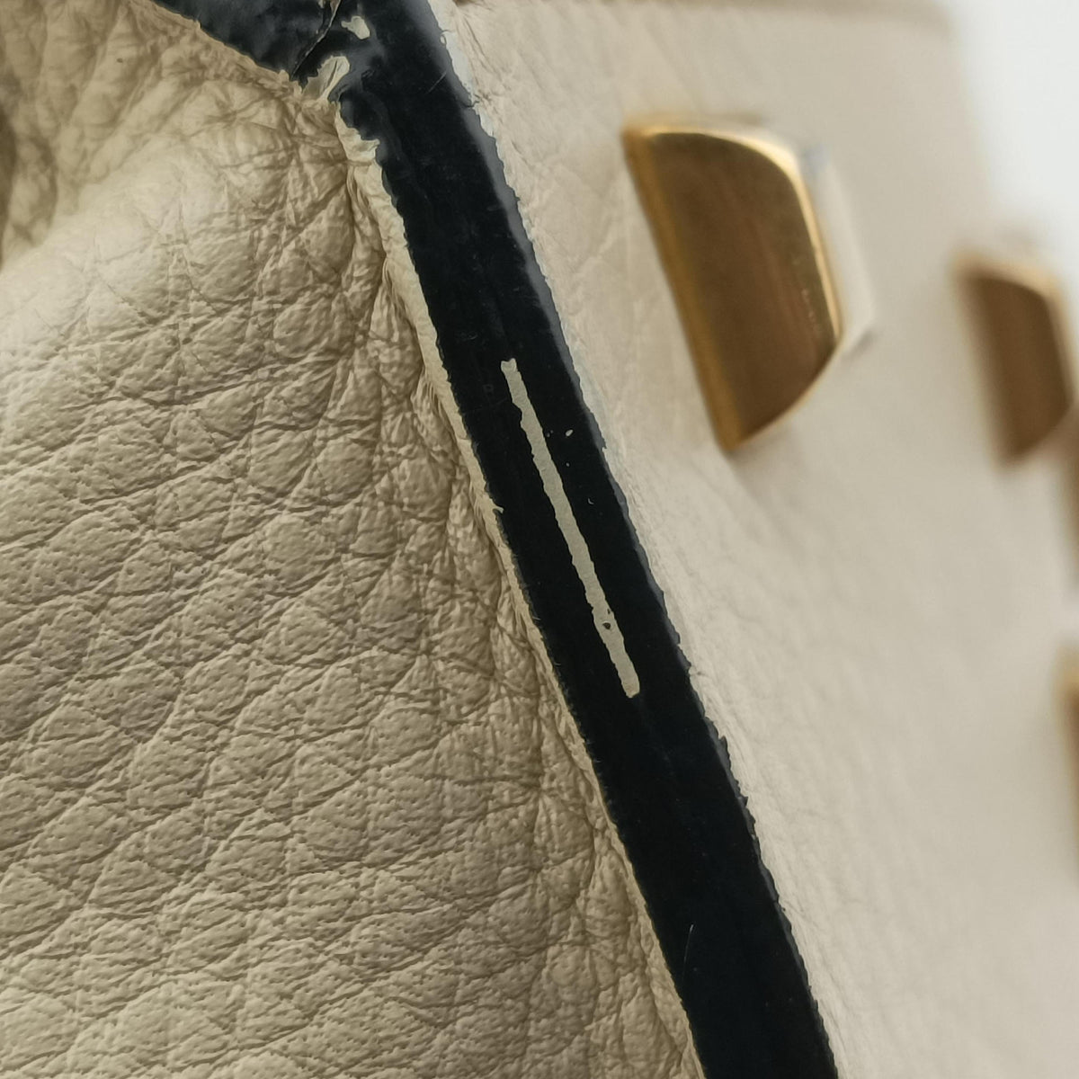 Pre-owned Valentino My Rockstud Rolling Flap Top Handle White Leather  shoulderbag | stylenewstar