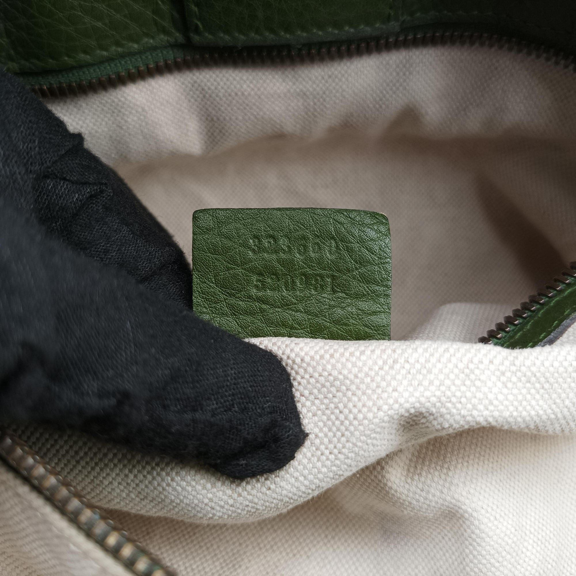 Pre-owned Gucci Bamboo Shopper Green Leather 323660 shoulderbag | stylenewstar