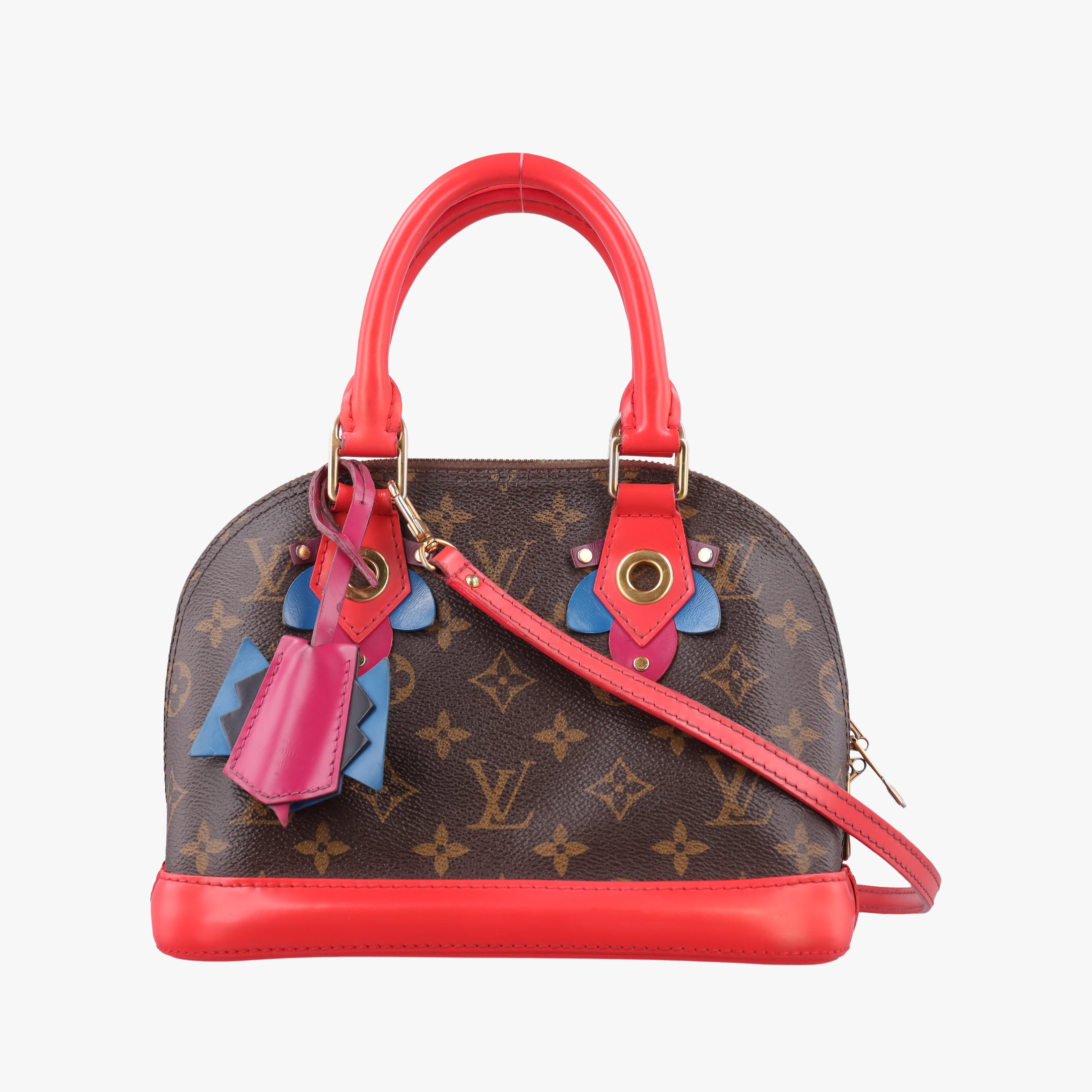 Pre-owned Louis Vuitton Alma BB　 Brown×Flamingo Monogram Canvas aMonogram Totem M41659 shoulderbag | stylenewstar