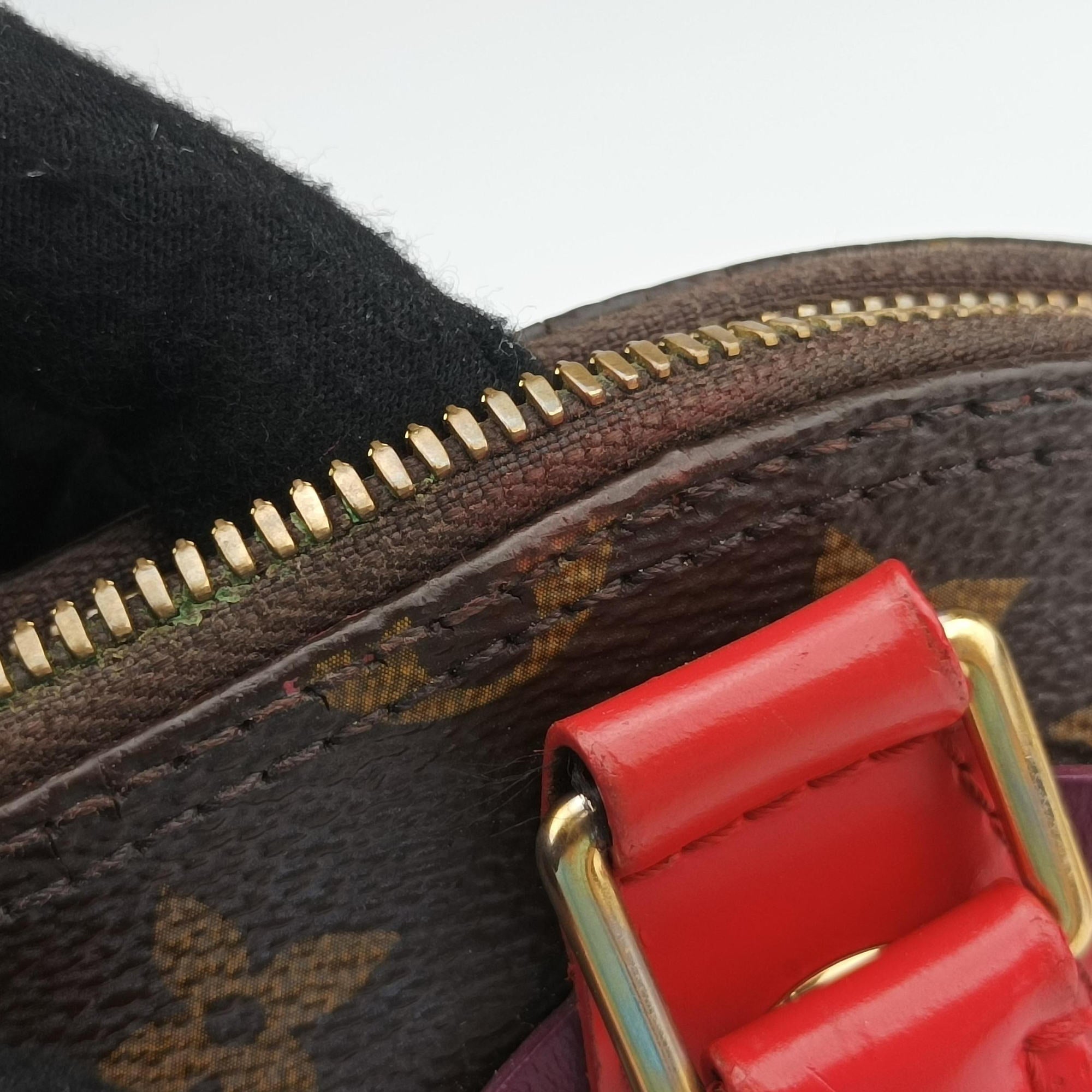Pre-owned Louis Vuitton Alma BB　 Brown×Flamingo Monogram Canvas aMonogram Totem M41659 shoulderbag | stylenewstar