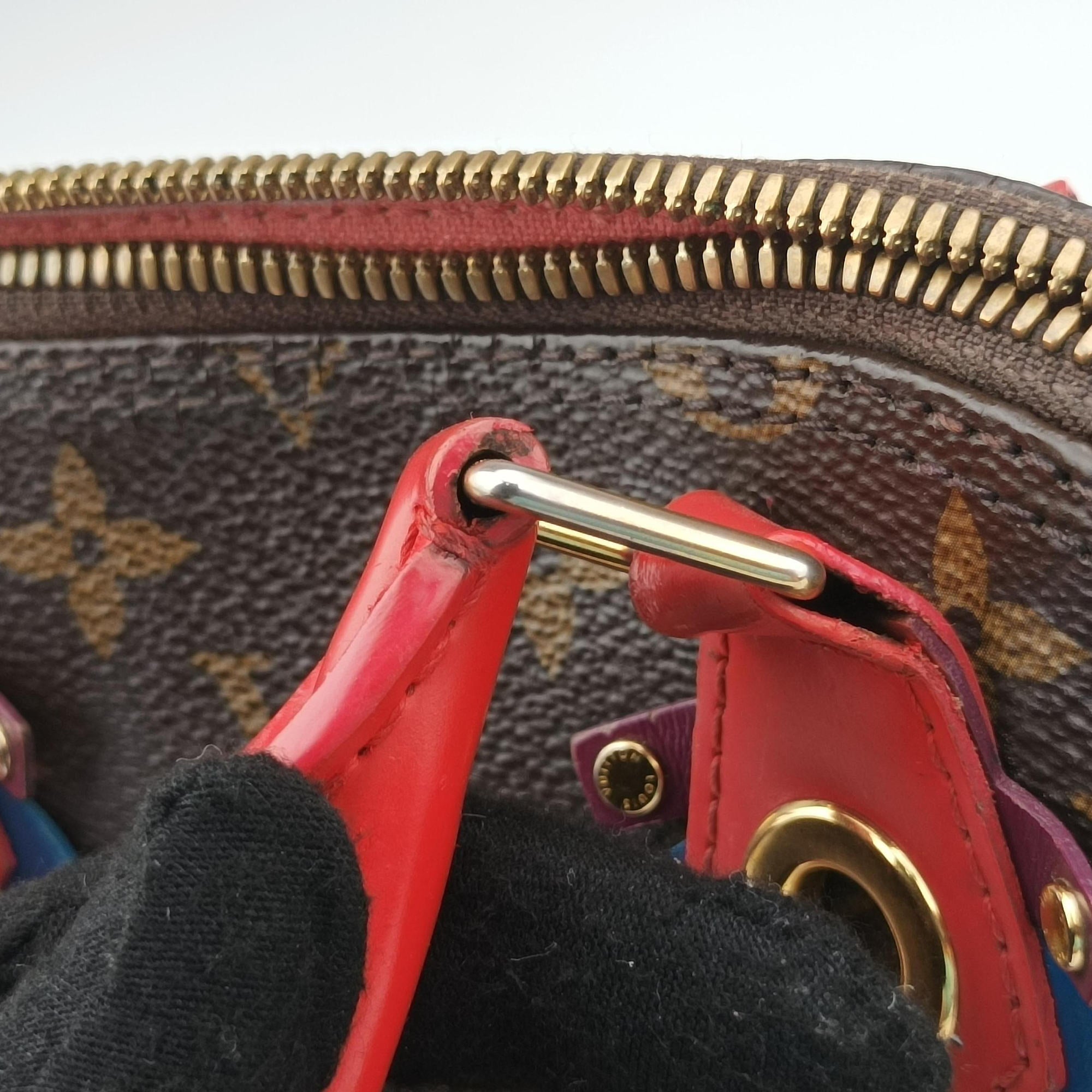 Pre-owned Louis Vuitton Alma BB　 Brown×Flamingo Monogram Canvas aMonogram Totem M41659 shoulderbag | stylenewstar